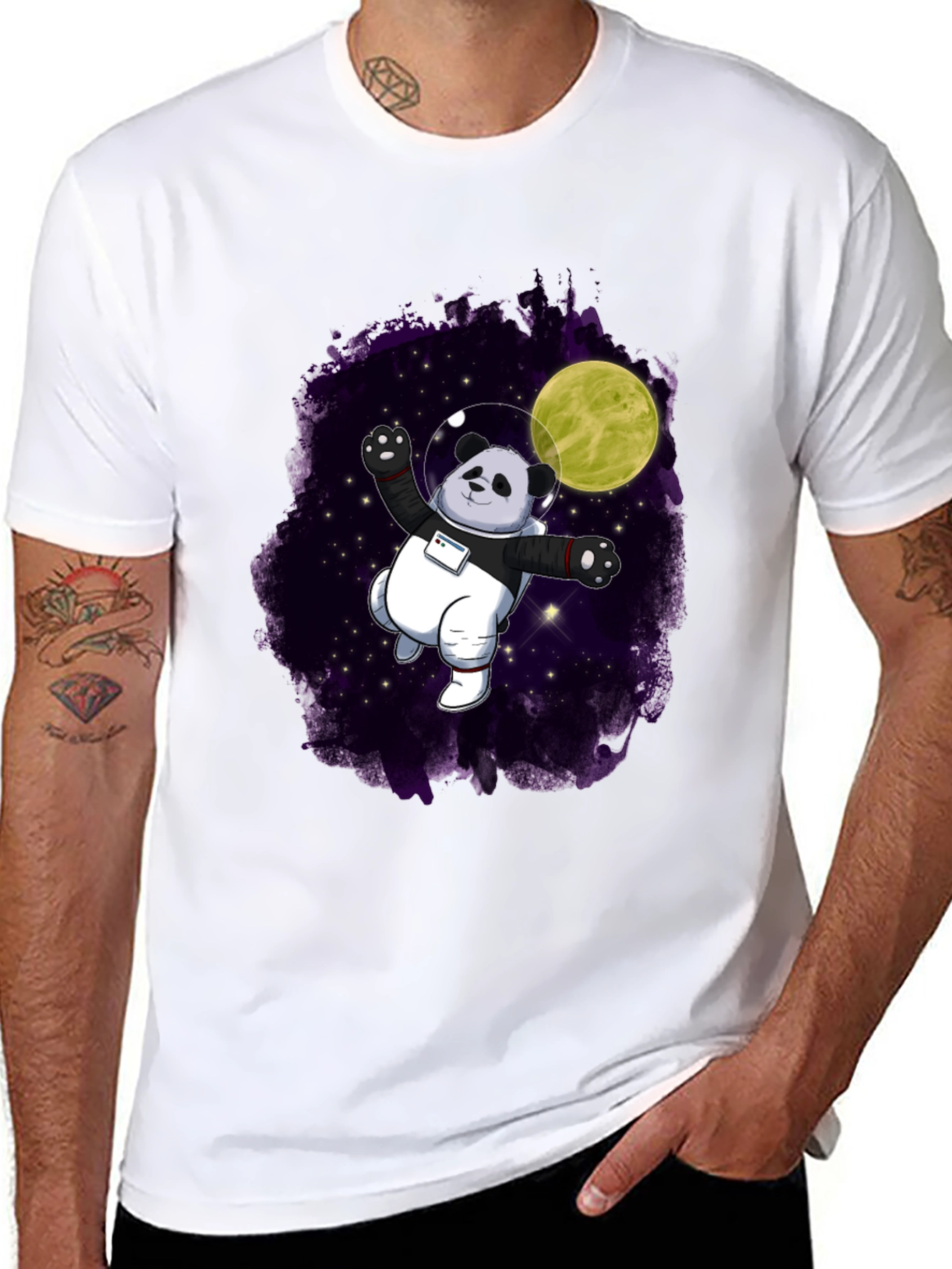 Astronaut Panda Graphic Tee