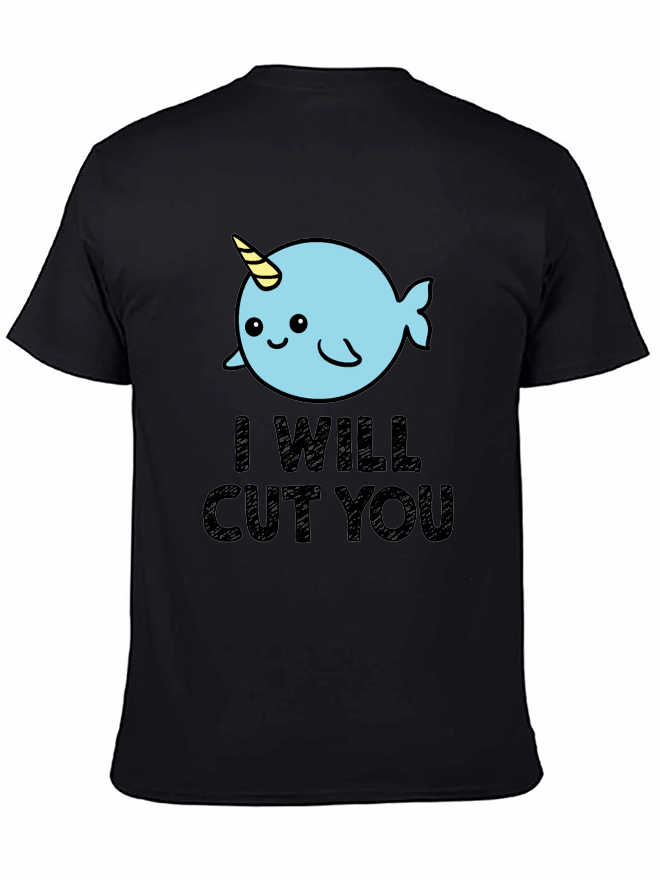 Narwhal I Will Cut You Graphic Tee