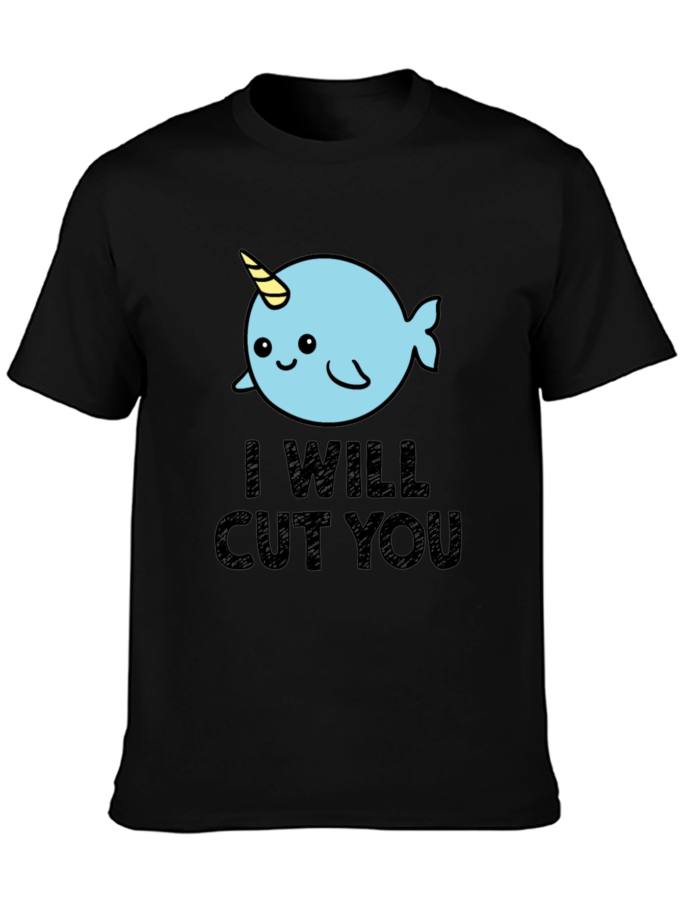 Narwhal I Will Cut You Graphic Tee