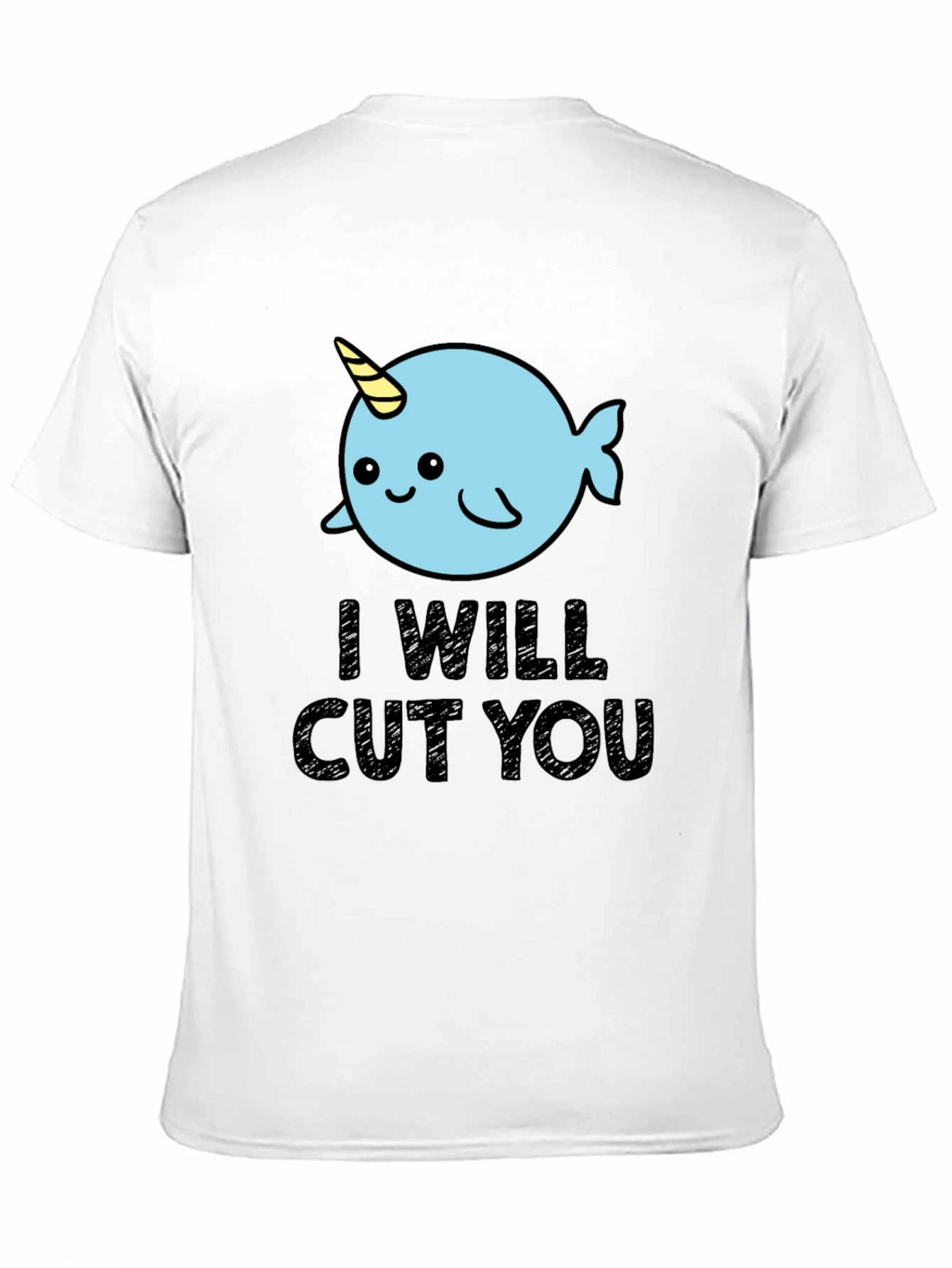 Narwhal I Will Cut You Graphic Tee