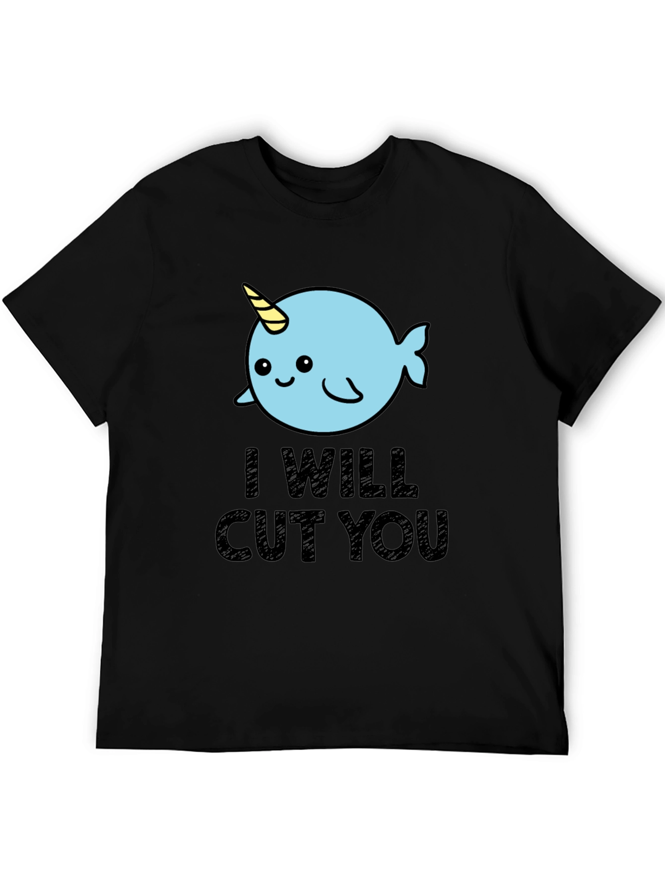 Narwhal I Will Cut You Graphic Tee