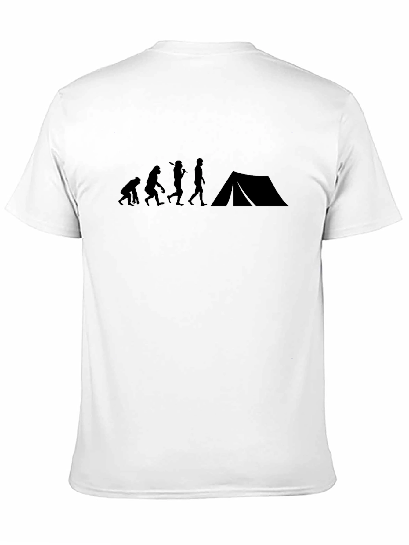Evolution of Camping T-Shirt - Black Graphic Tee