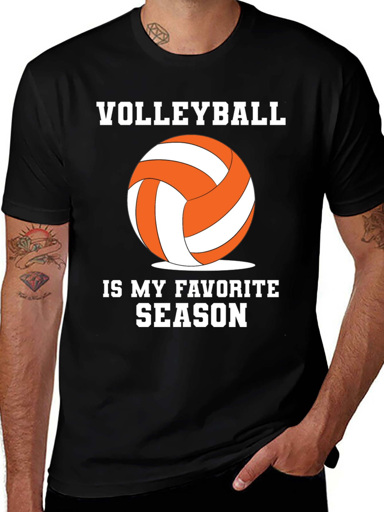 Volleyball Is My Favorite Season Graphic Tee