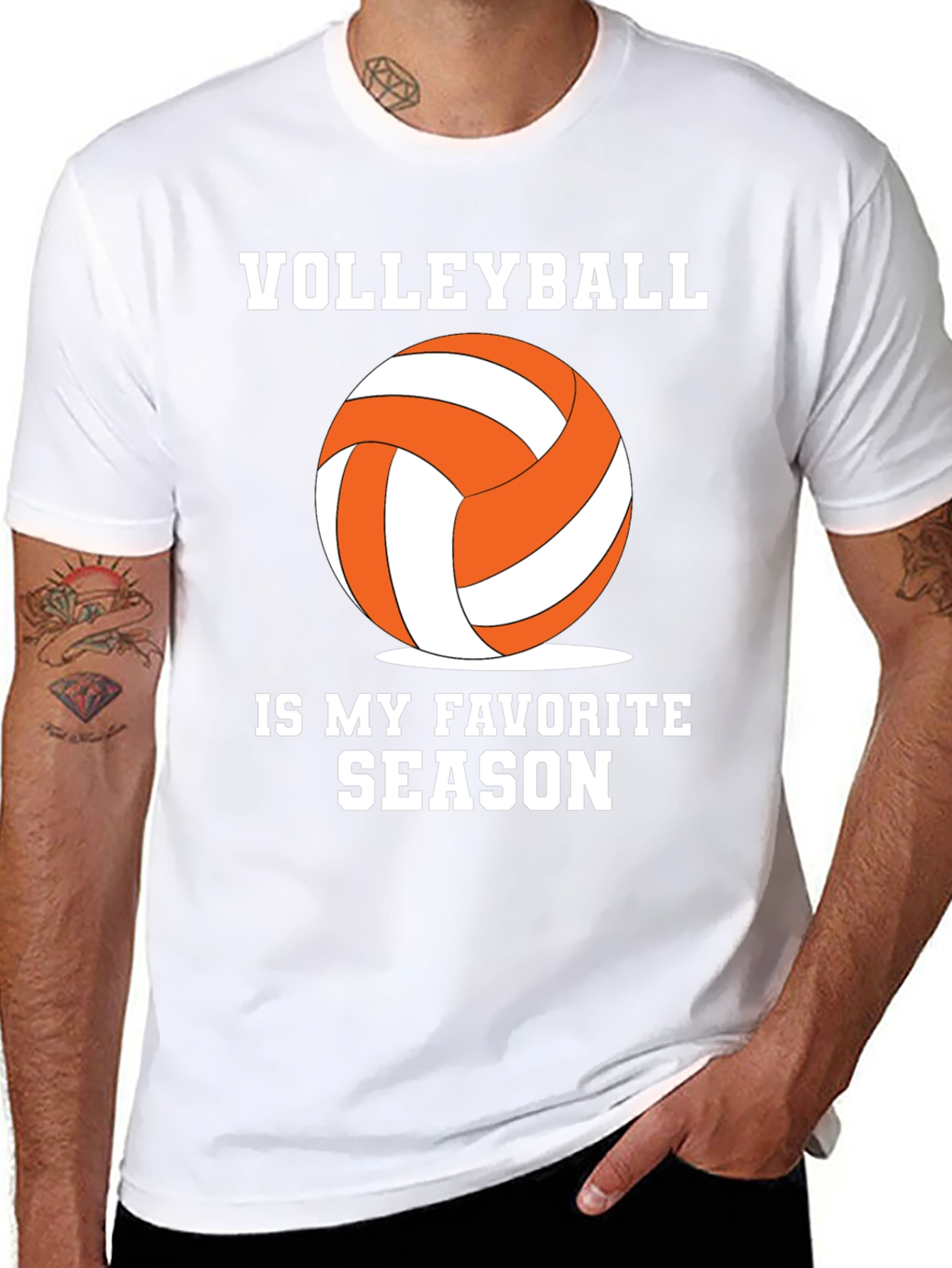 Volleyball Is My Favorite Season Graphic Tee