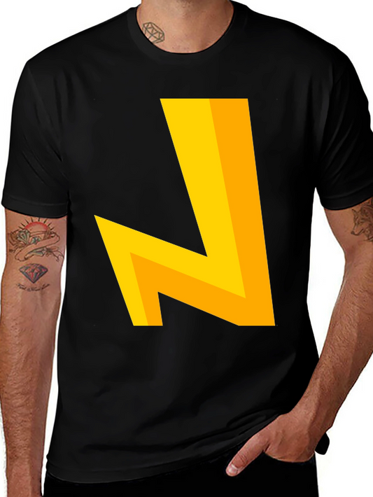 Modern Geometric Tee - Bold Yellow Design