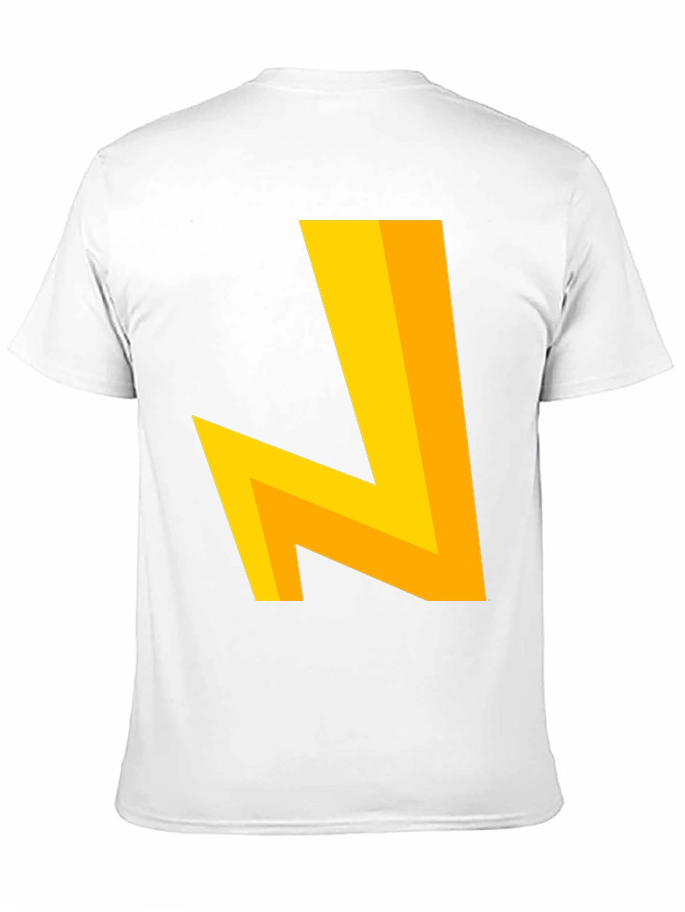 Modern Geometric Tee - Bold Yellow Design
