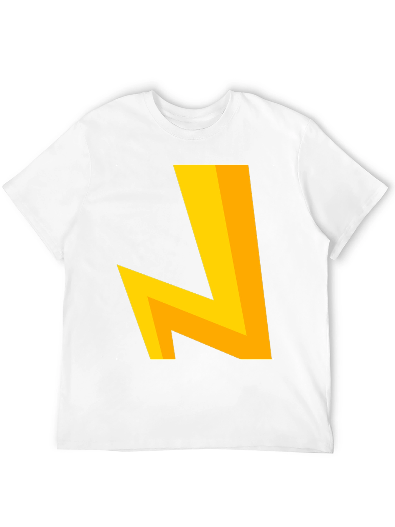 Modern Geometric Tee - Bold Yellow Design