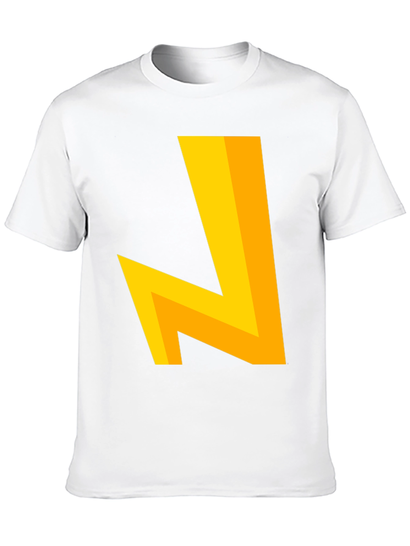 Modern Geometric Tee - Bold Yellow Design