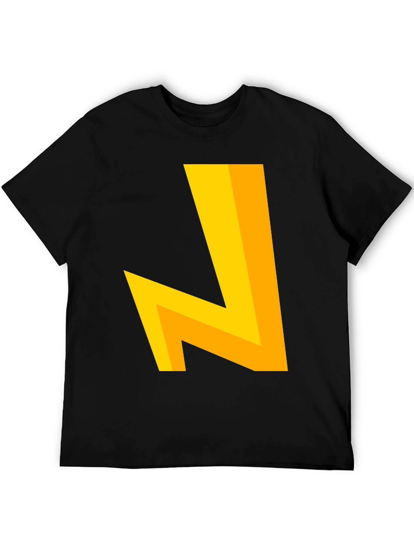 Modern Geometric Tee - Bold Yellow Design