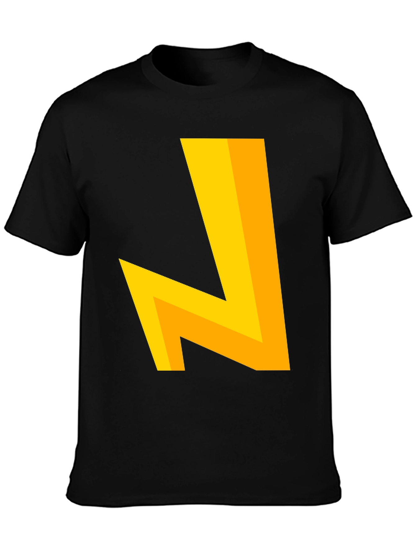 Modern Geometric Tee - Bold Yellow Design