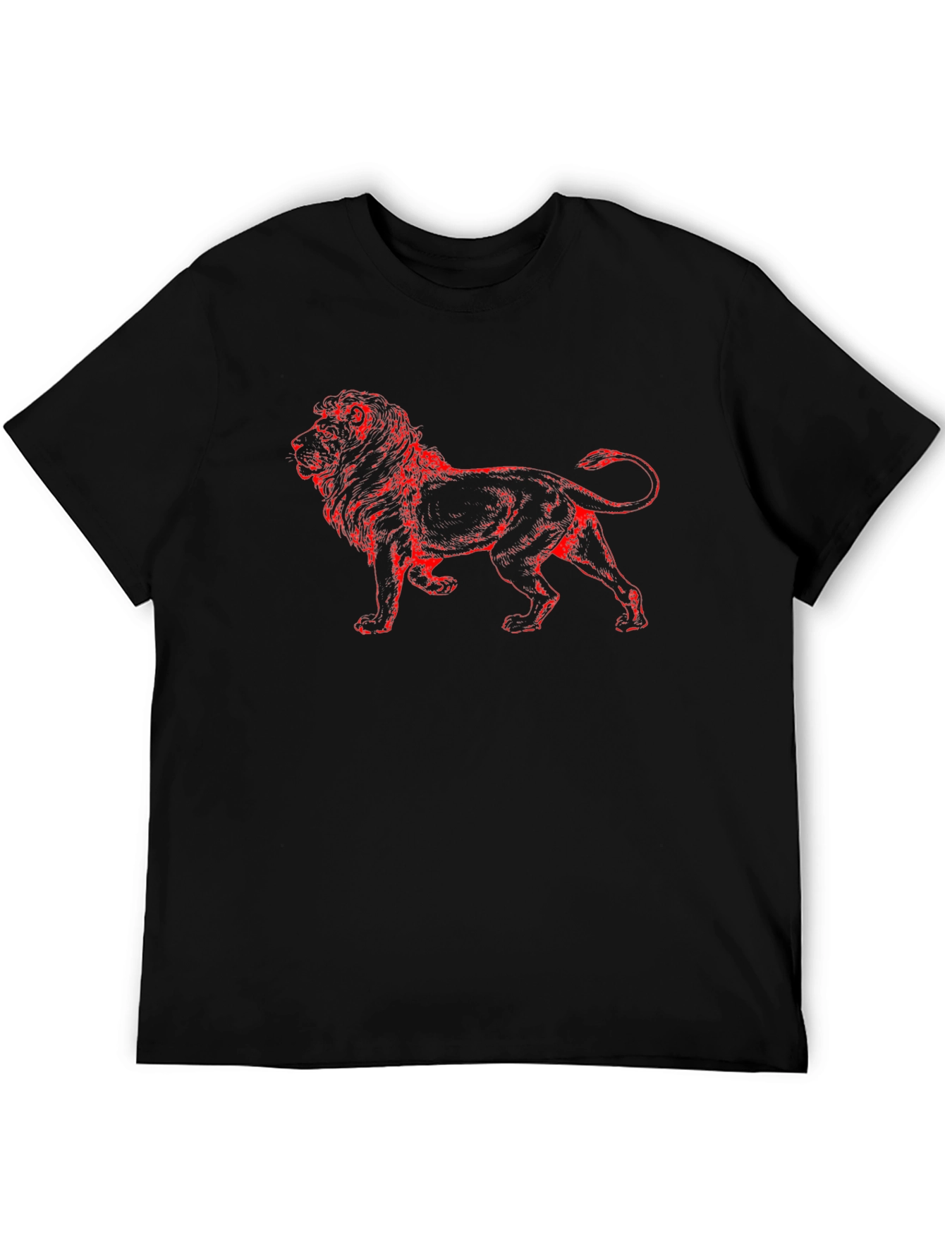 Lion Graphic Black Tee