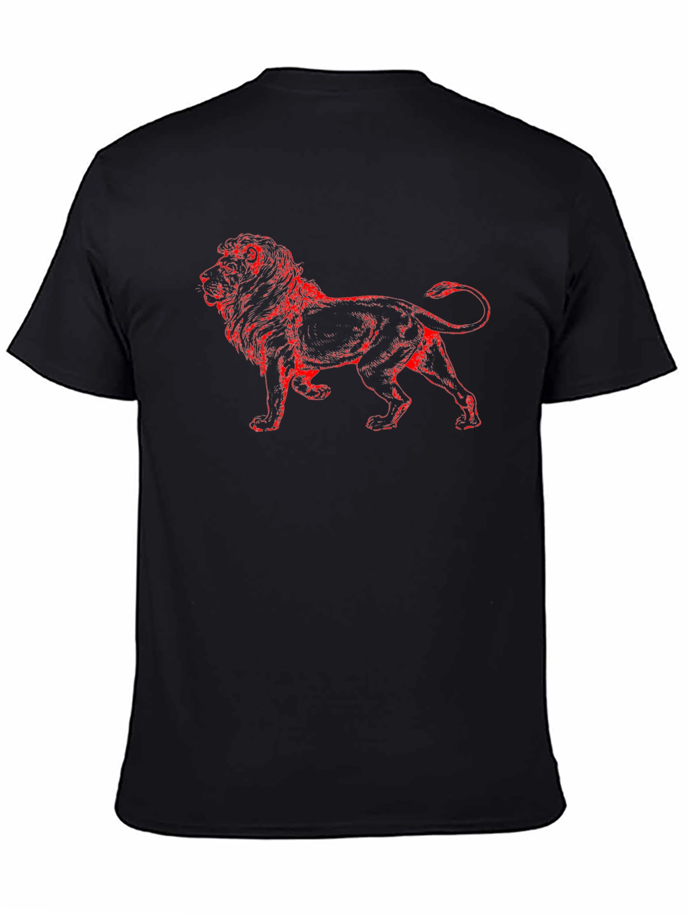 Lion Graphic Black Tee