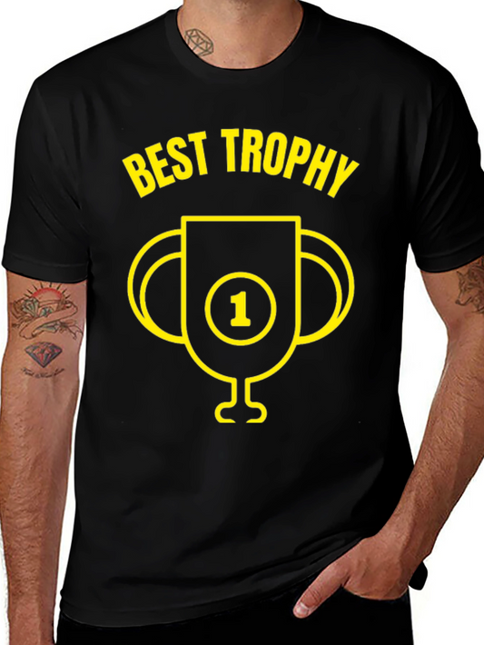 Best Trophy Graphic Tee - Mens Black T-Shirt