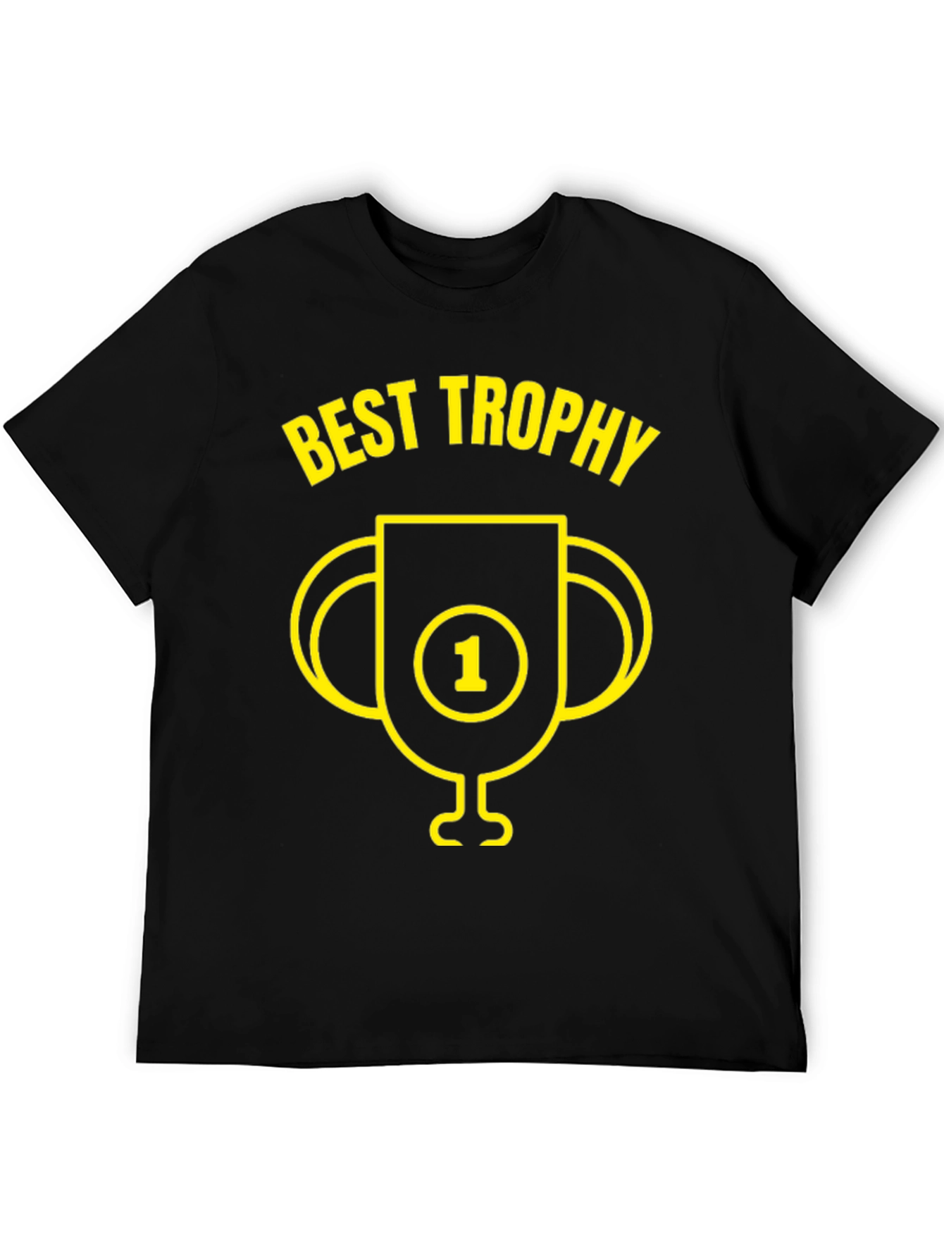 Best Trophy Graphic Tee - Mens Black T-Shirt