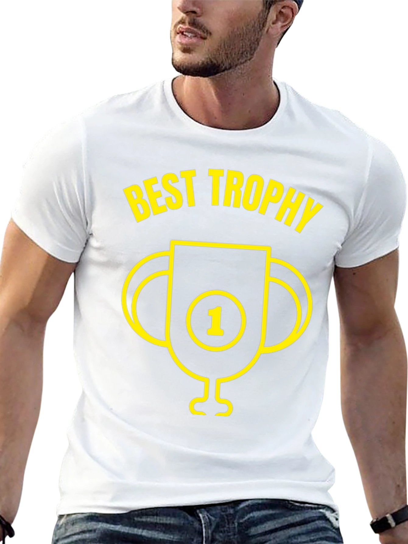 Best Trophy Graphic Tee - Mens Black T-Shirt