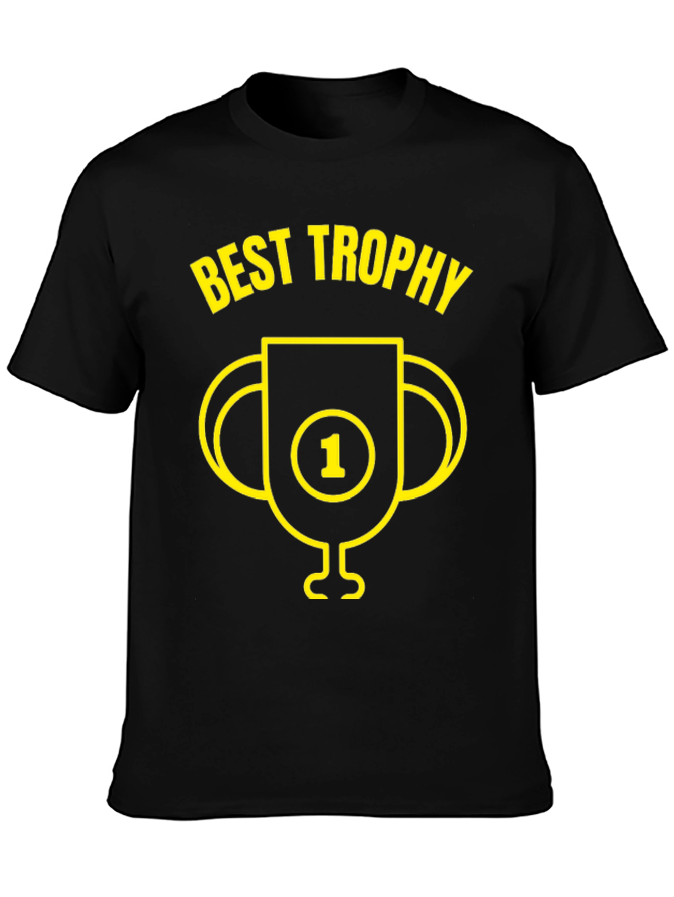 Best Trophy Graphic Tee - Mens Black T-Shirt