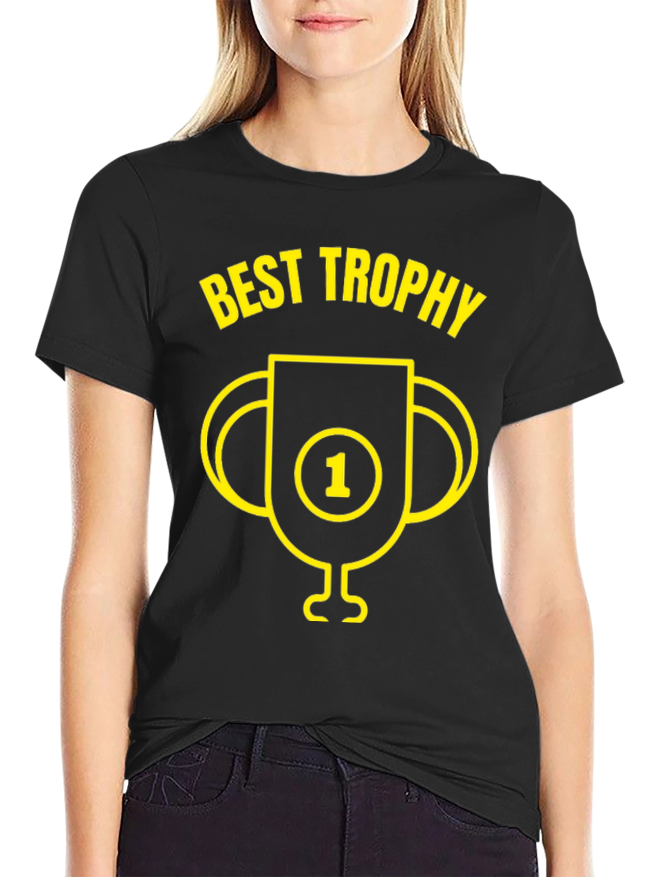 Best Trophy Graphic Tee - Mens Black T-Shirt