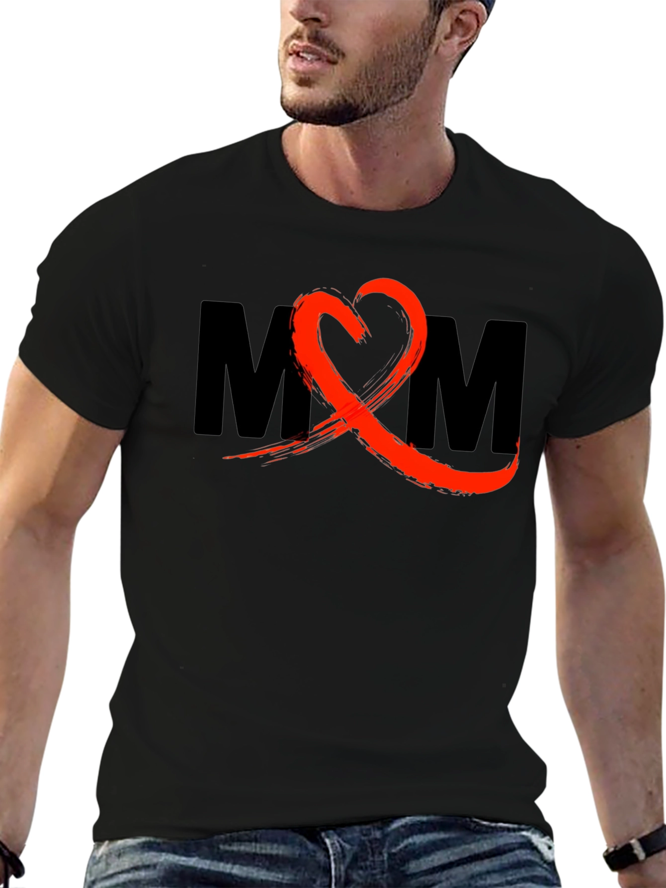 Stylish MOM Graphic T-Shirt - Black