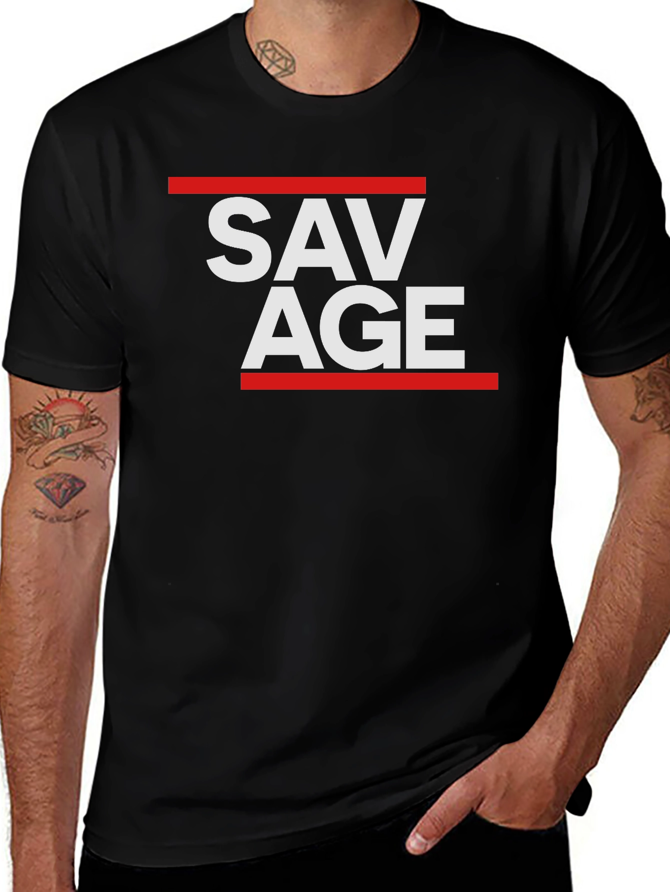 Savage Graphic Tee - Bold Statement T-Shirt
