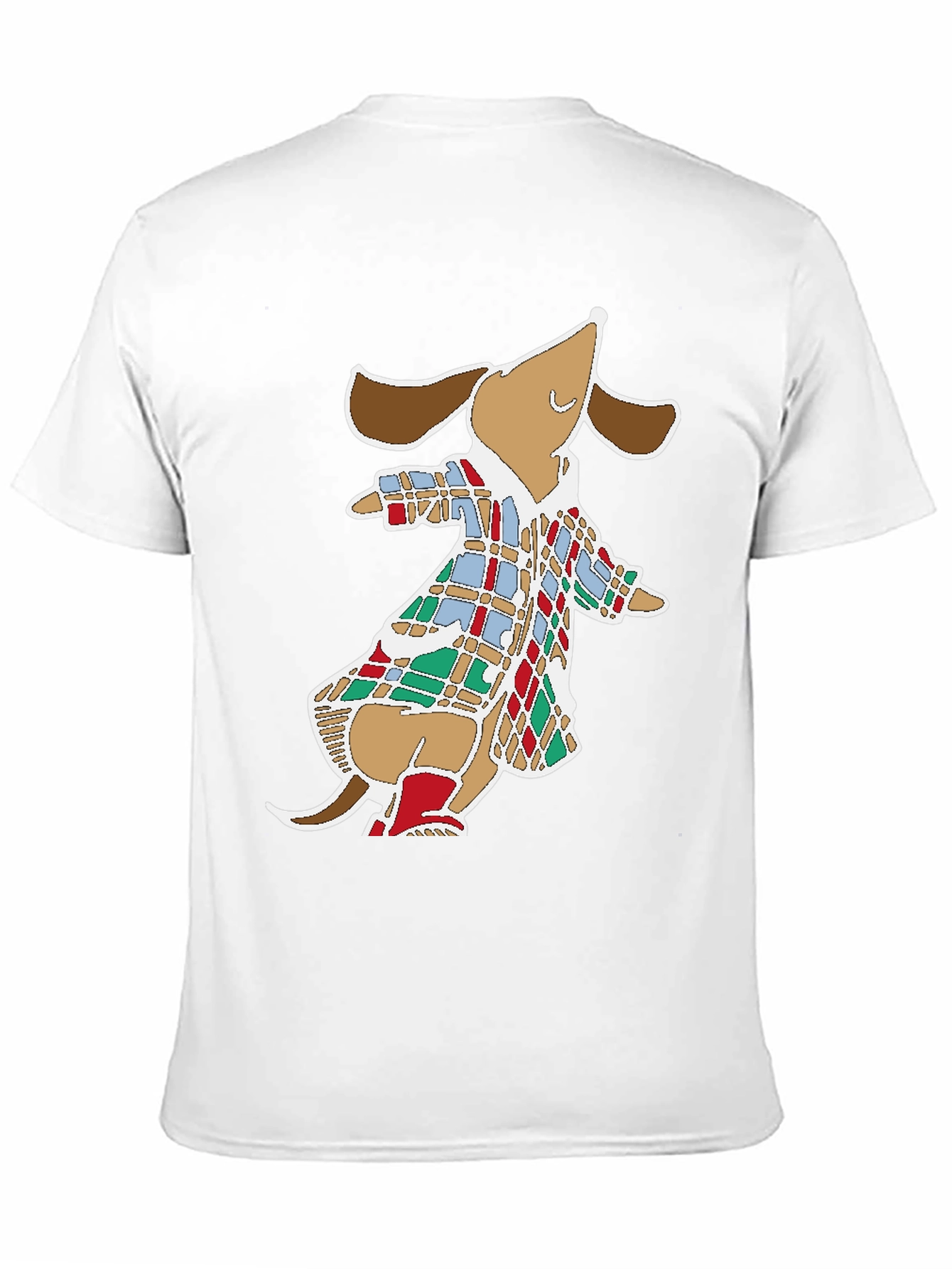 Dog in Coat Graphic Tee - Fun Black T-Shirt