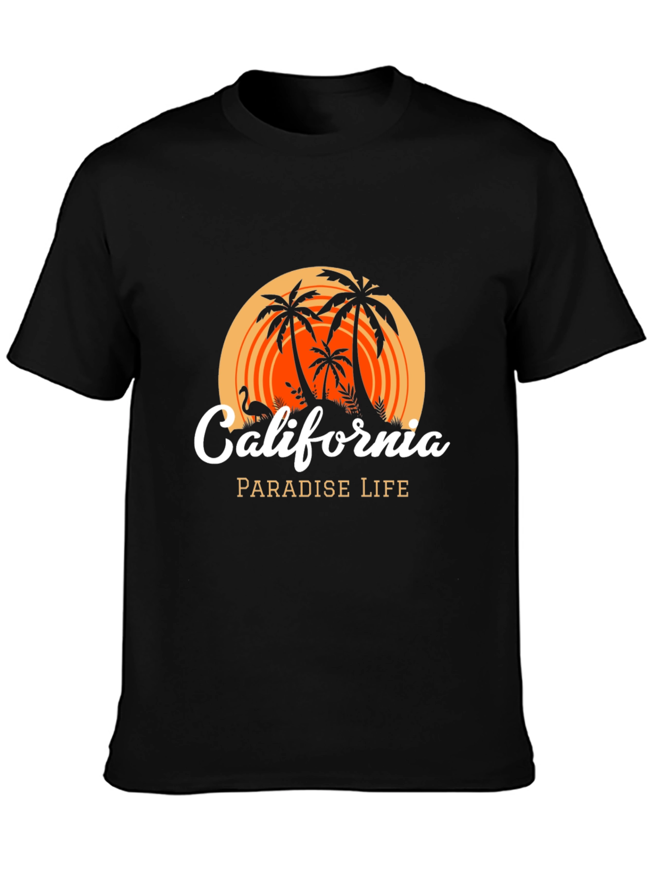 California Paradise Life T-Shirt - Black