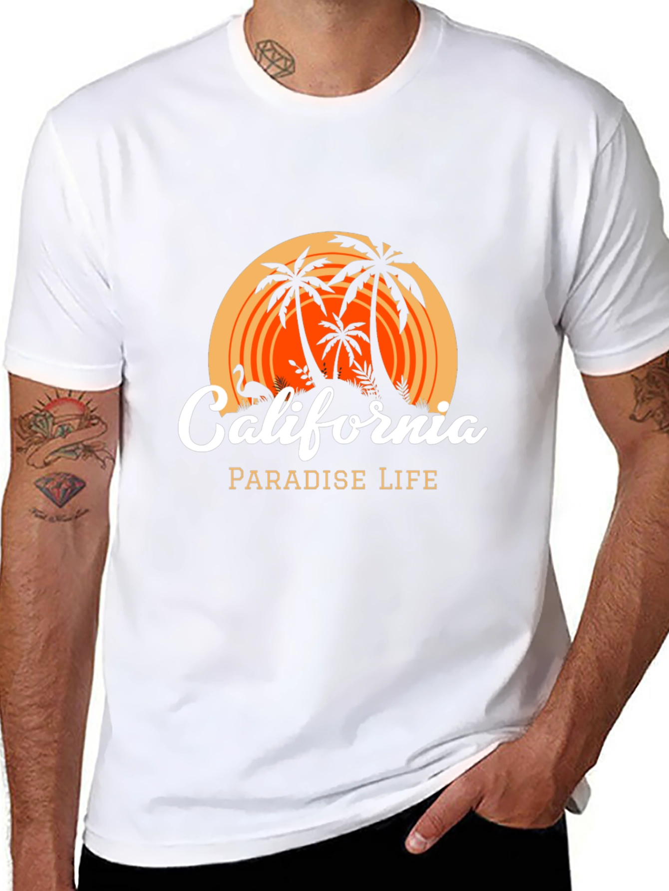 California Paradise Life T-Shirt - Black