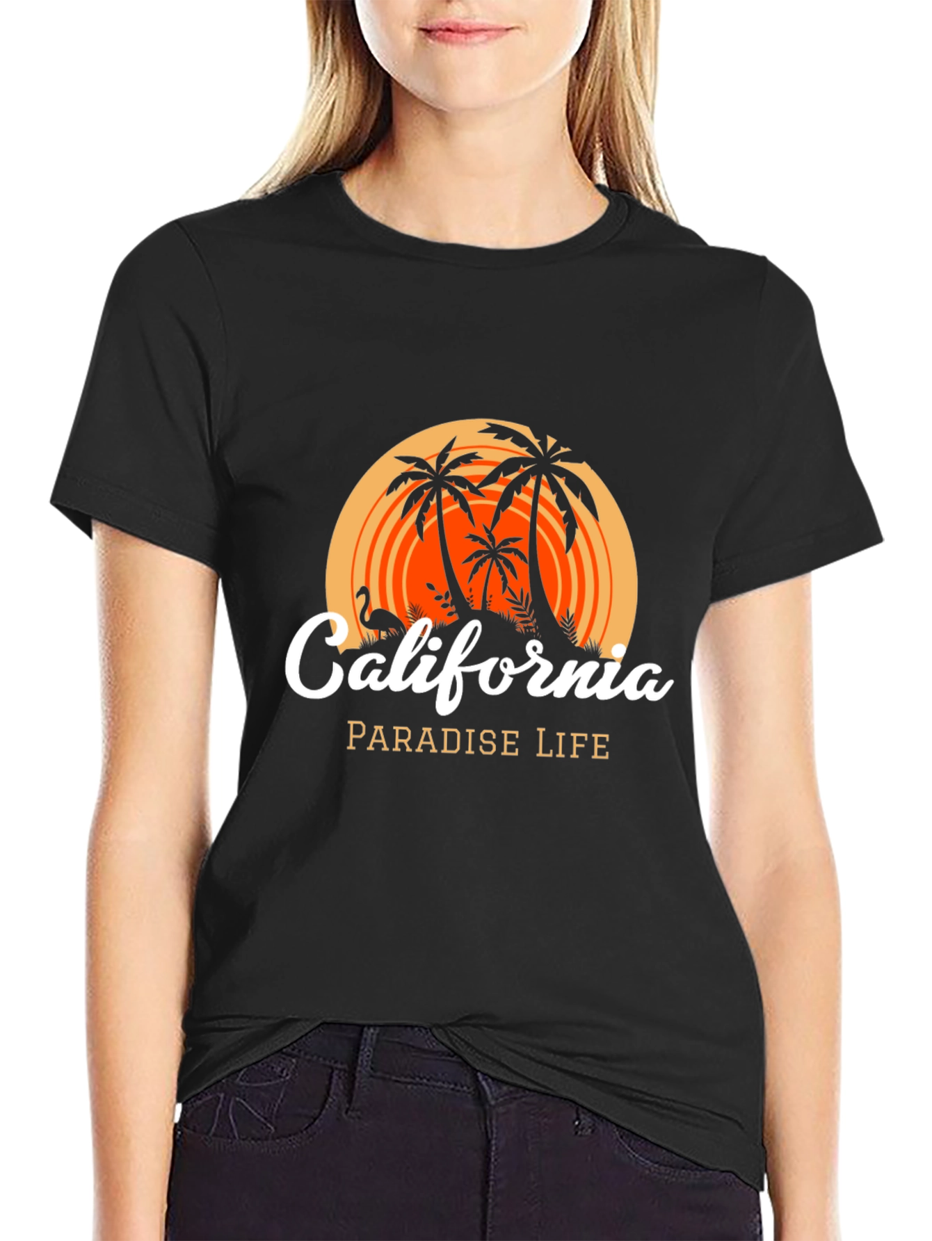 California Paradise Life T-Shirt - Black