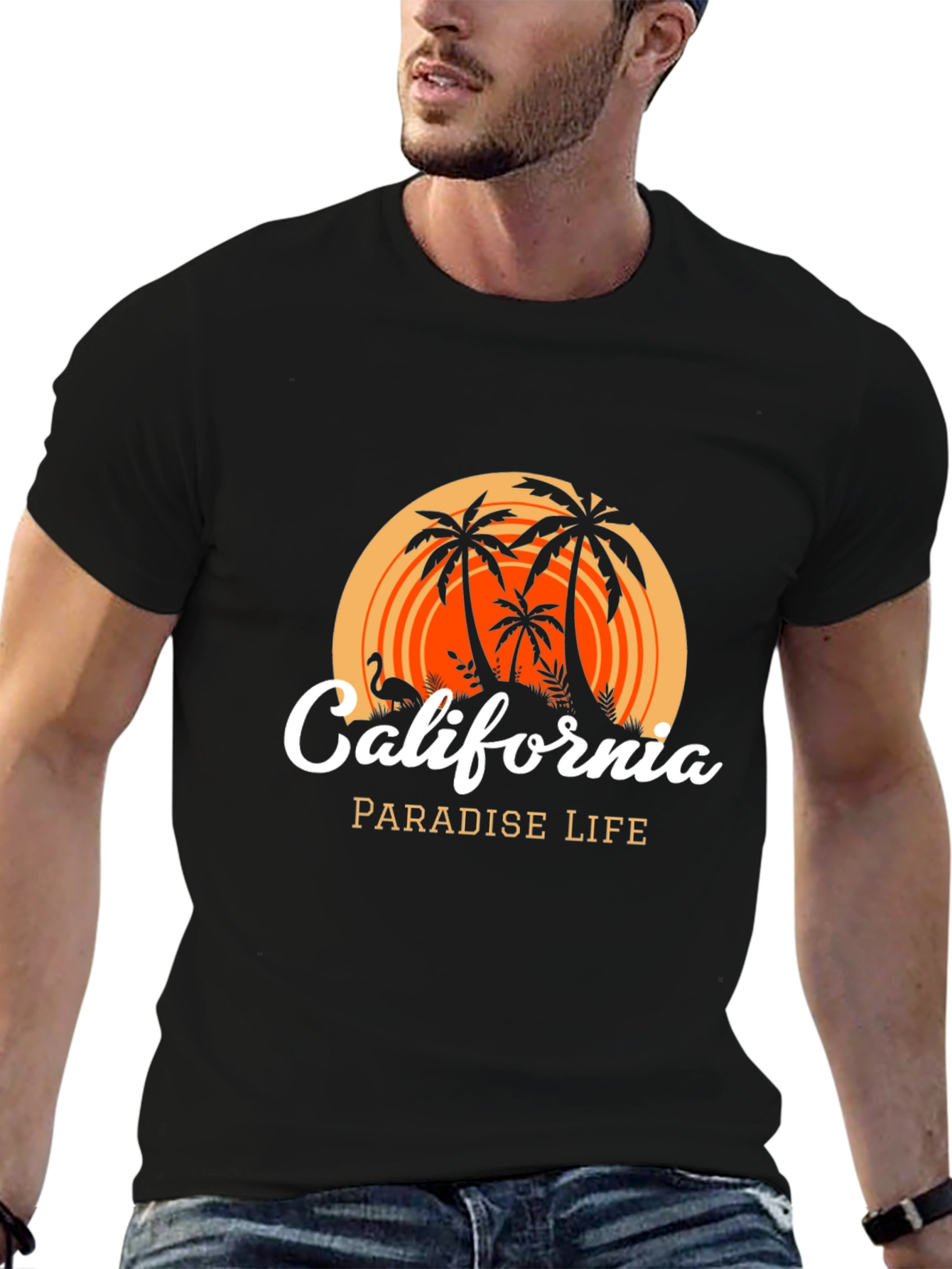 California Paradise Life T-Shirt - Black