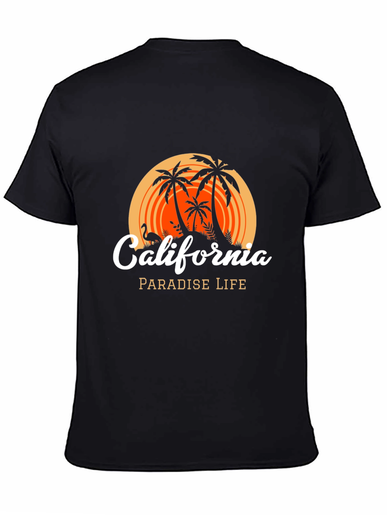 California Paradise Life T-Shirt - Black