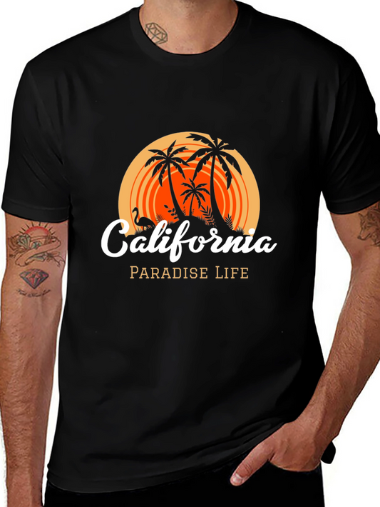 California Paradise Life T-Shirt - Black