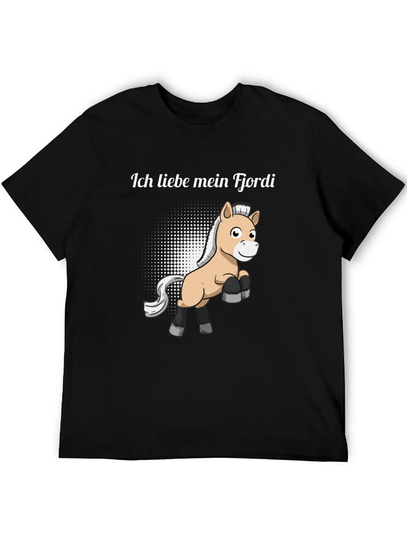 I Love My Fjordi Norwegian Horse Fjord Horse Unisex Casual T-Shirt – Clean Design For Daily Comfort