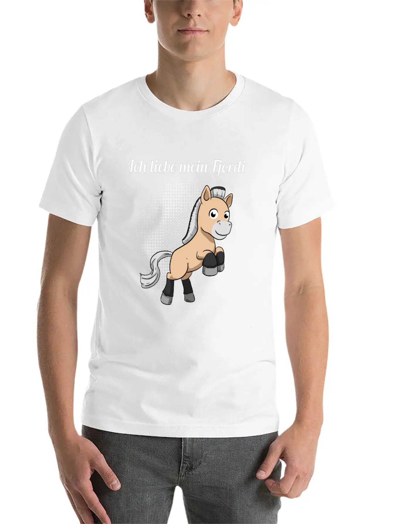 I Love My Fjordi Norwegian Horse Fjord Horse Unisex Casual T-Shirt – Clean Design For Daily Comfort