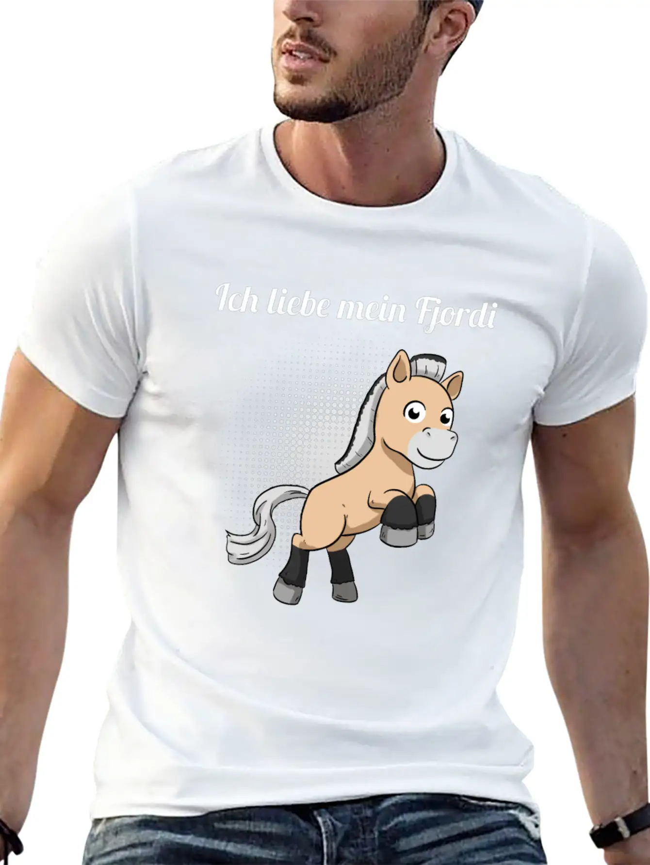 I Love My Fjordi Norwegian Horse Fjord Horse Unisex Casual T-Shirt – Clean Design For Daily Comfort