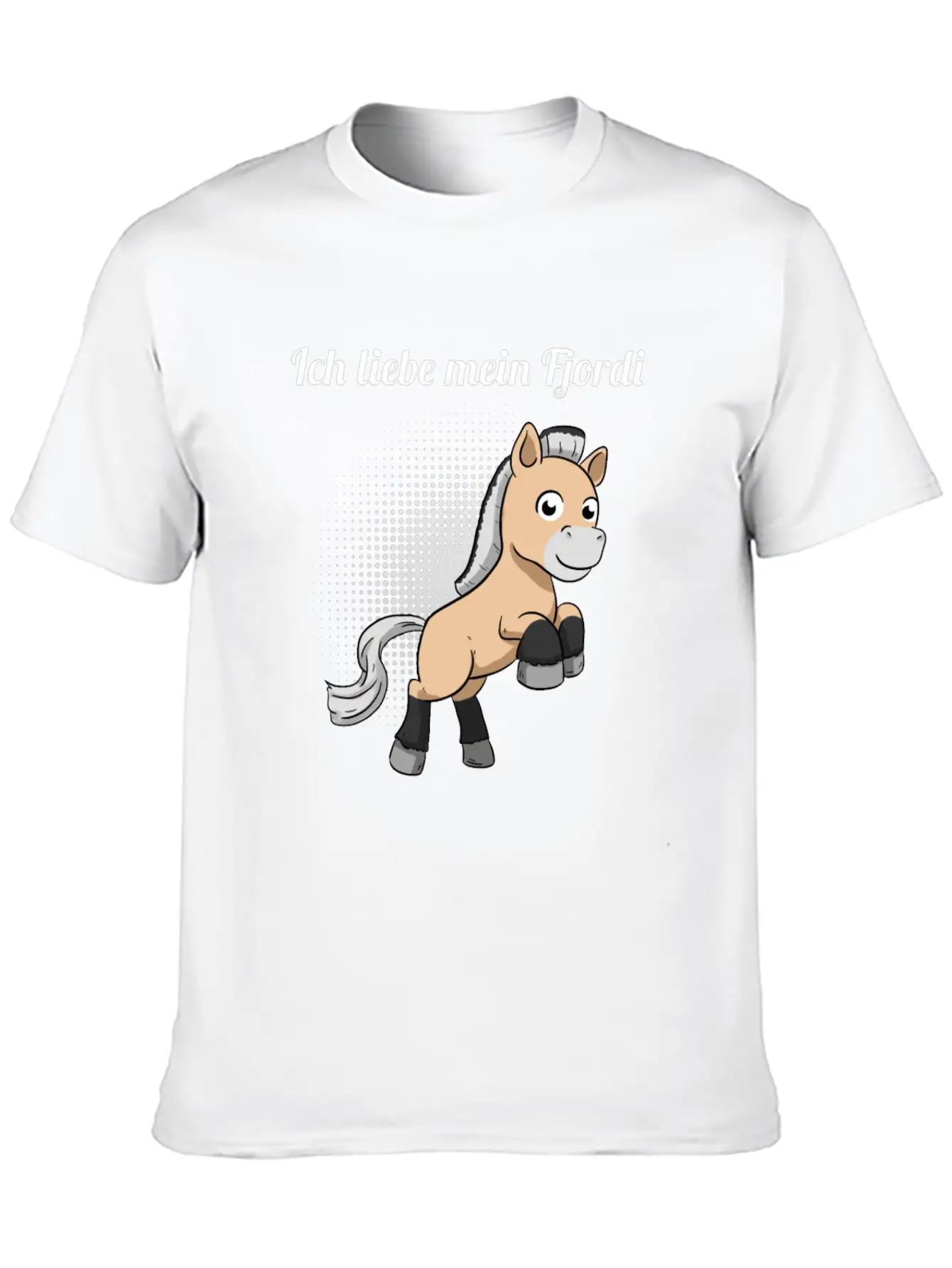 I Love My Fjordi Norwegian Horse Fjord Horse Unisex Casual T-Shirt – Clean Design For Daily Comfort