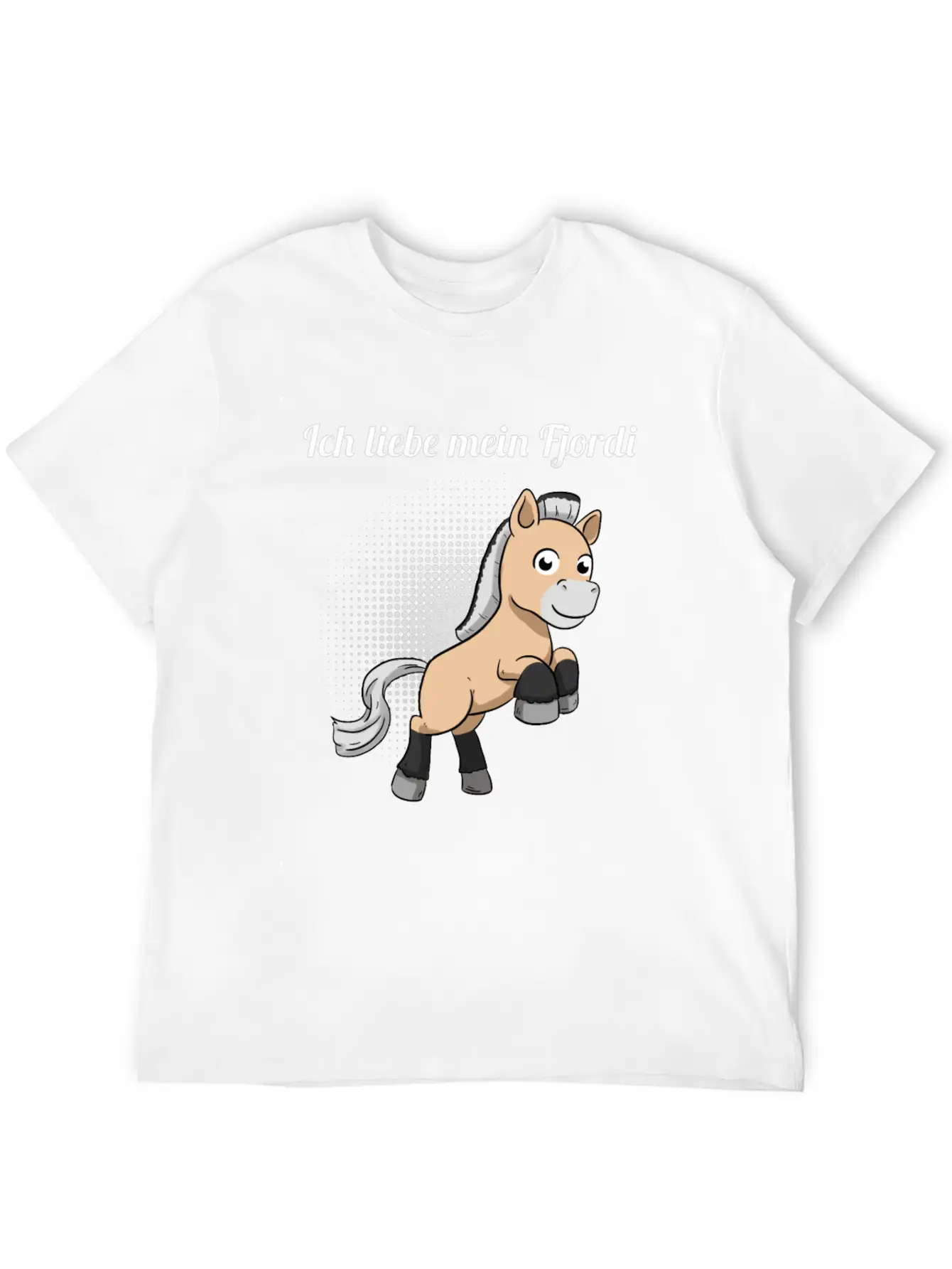 I Love My Fjordi Norwegian Horse Fjord Horse Unisex Casual T-Shirt – Clean Design For Daily Comfort