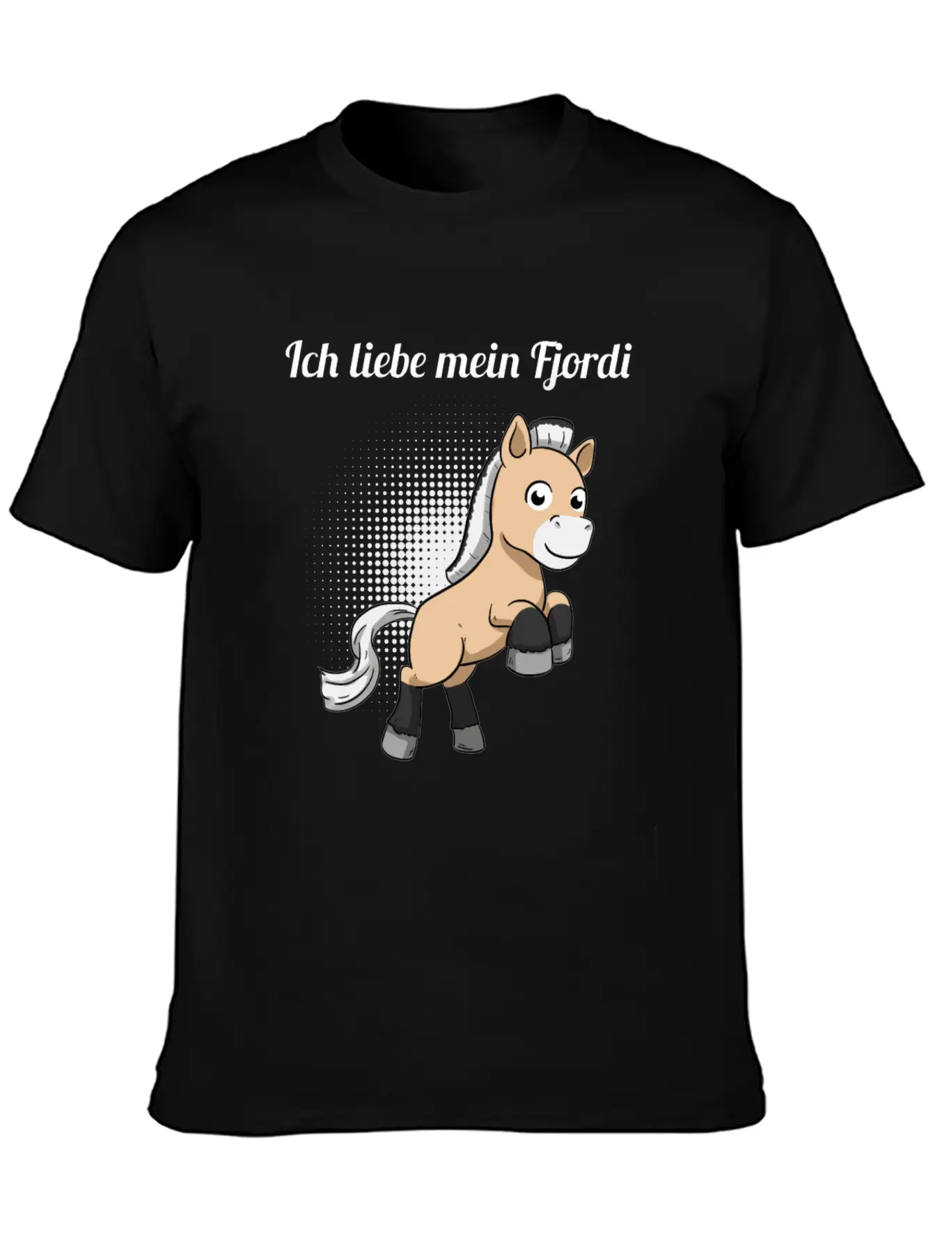 I Love My Fjordi Norwegian Horse Fjord Horse Unisex Casual T-Shirt – Clean Design For Daily Comfort