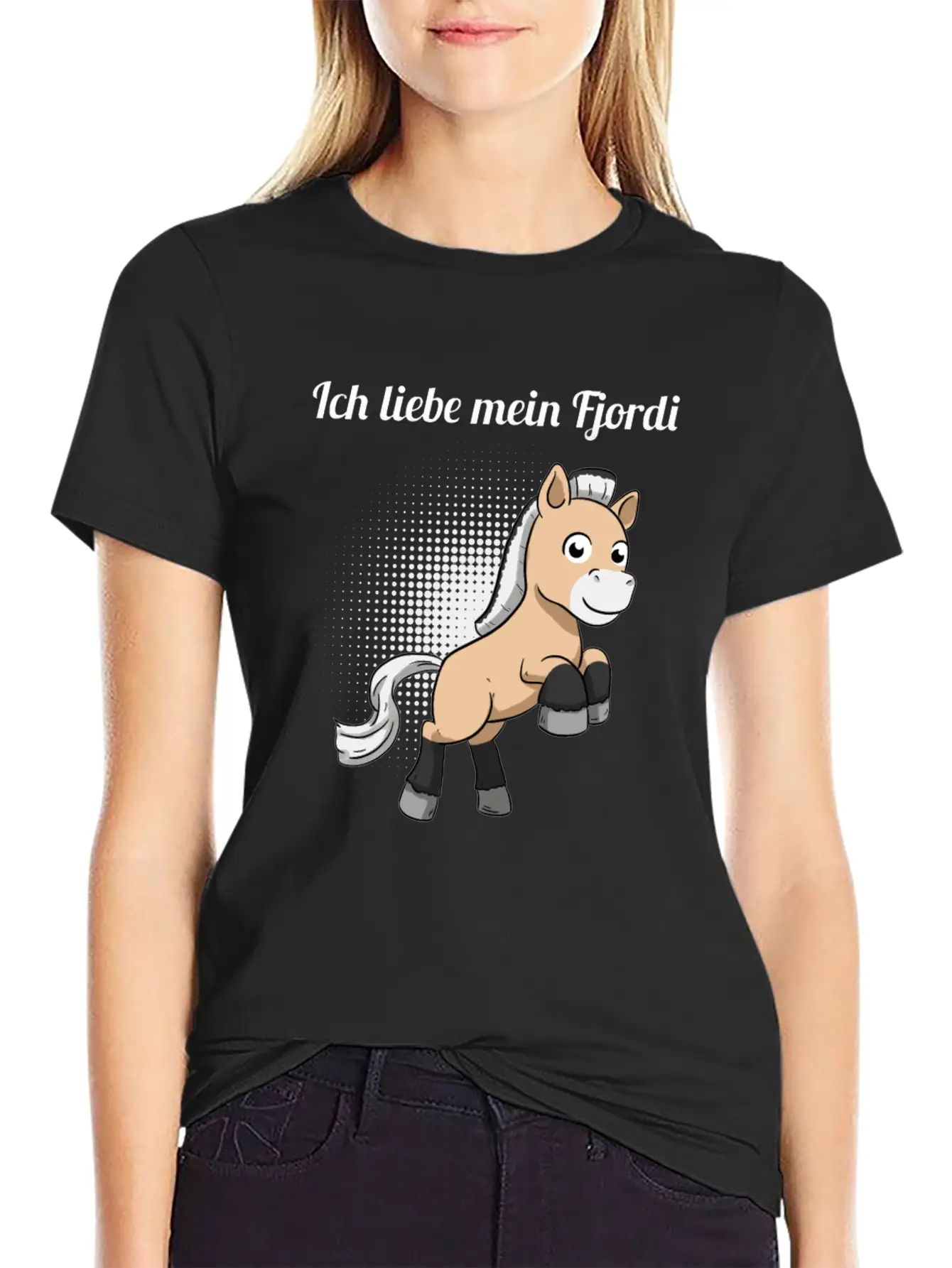 I Love My Fjordi Norwegian Horse Fjord Horse Unisex Casual T-Shirt – Clean Design For Daily Comfort