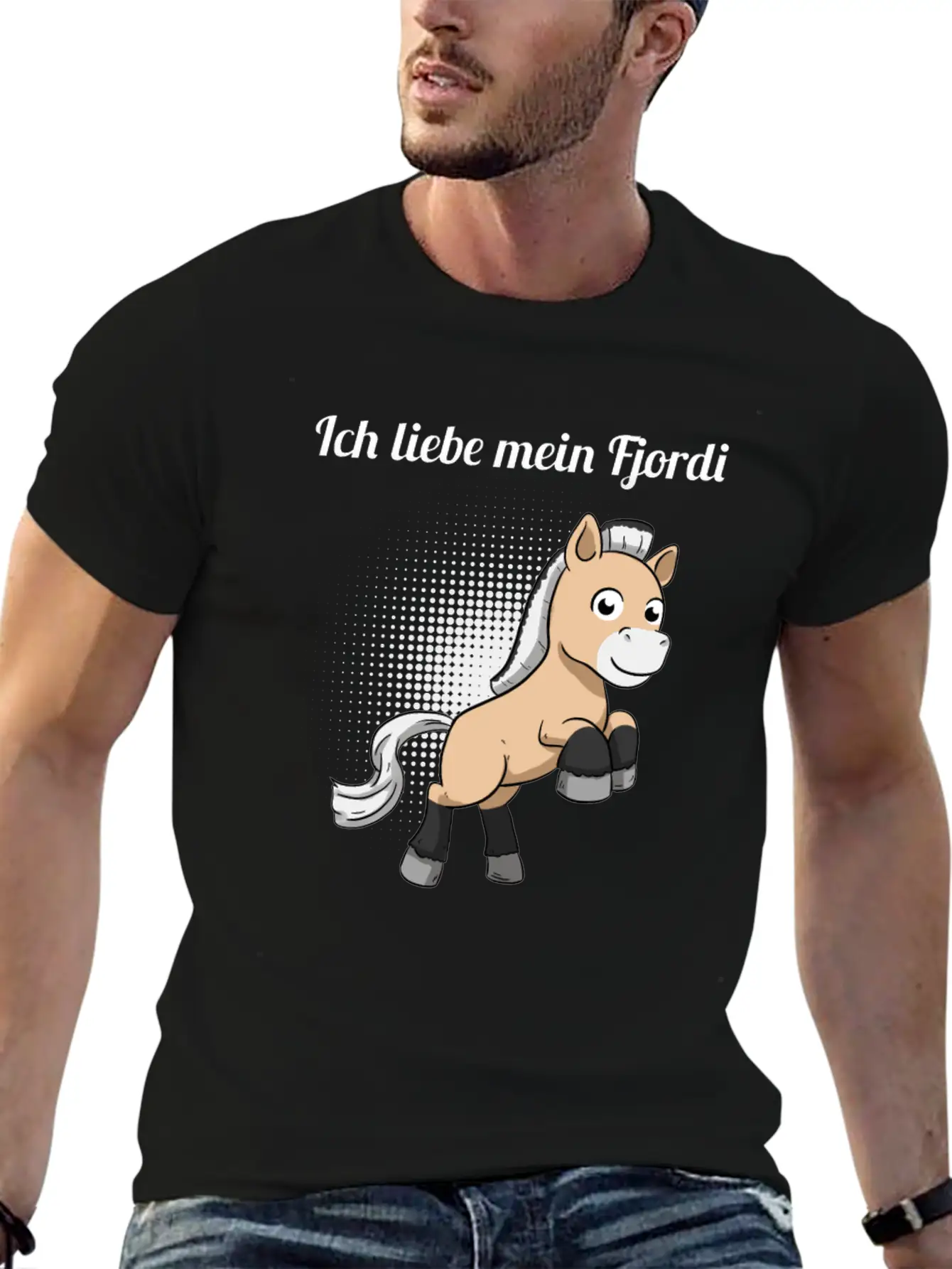 I Love My Fjordi Norwegian Horse Fjord Horse Unisex Casual T-Shirt – Clean Design For Daily Comfort