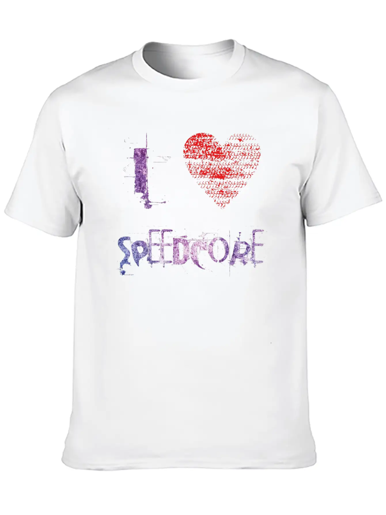 I Love SPEEDCORE Techno Hardtekk Raver Festival Unisex Casual T-Shirt – Clean Design For Daily Comfort