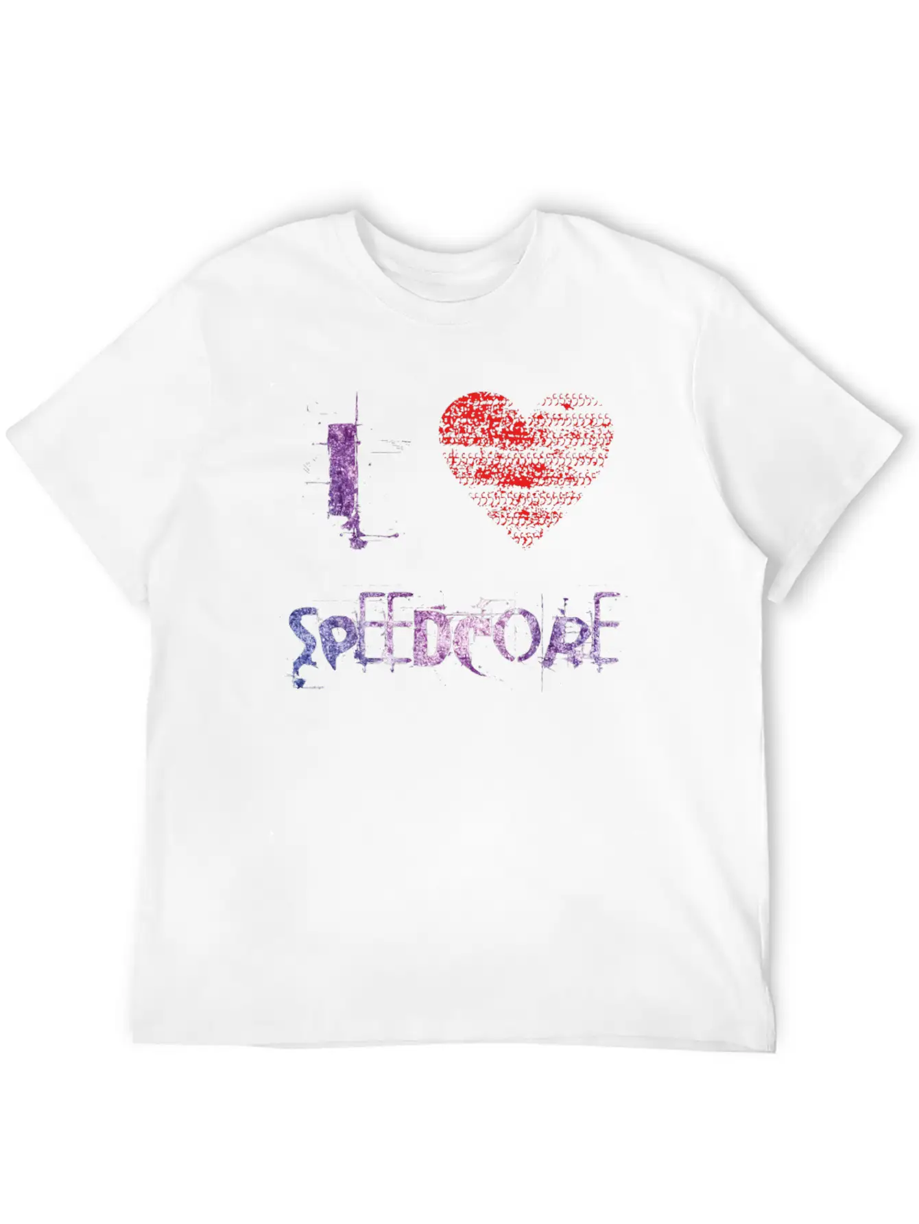 I Love SPEEDCORE Techno Hardtekk Raver Festival Unisex Casual T-Shirt – Clean Design For Daily Comfort