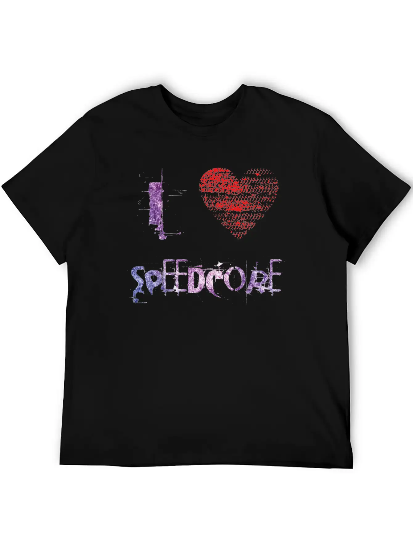 I Love SPEEDCORE Techno Hardtekk Raver Festival Unisex Casual T-Shirt – Clean Design For Daily Comfort