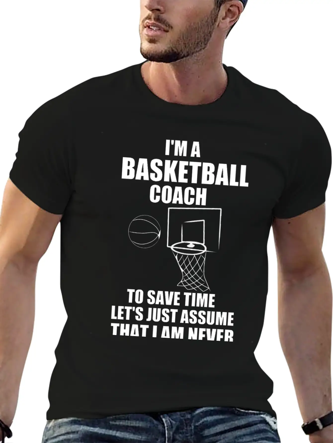 I’M A BASKETBALL COACH Unisex Casual T-Shirt – Clean Design For Daily Comfort