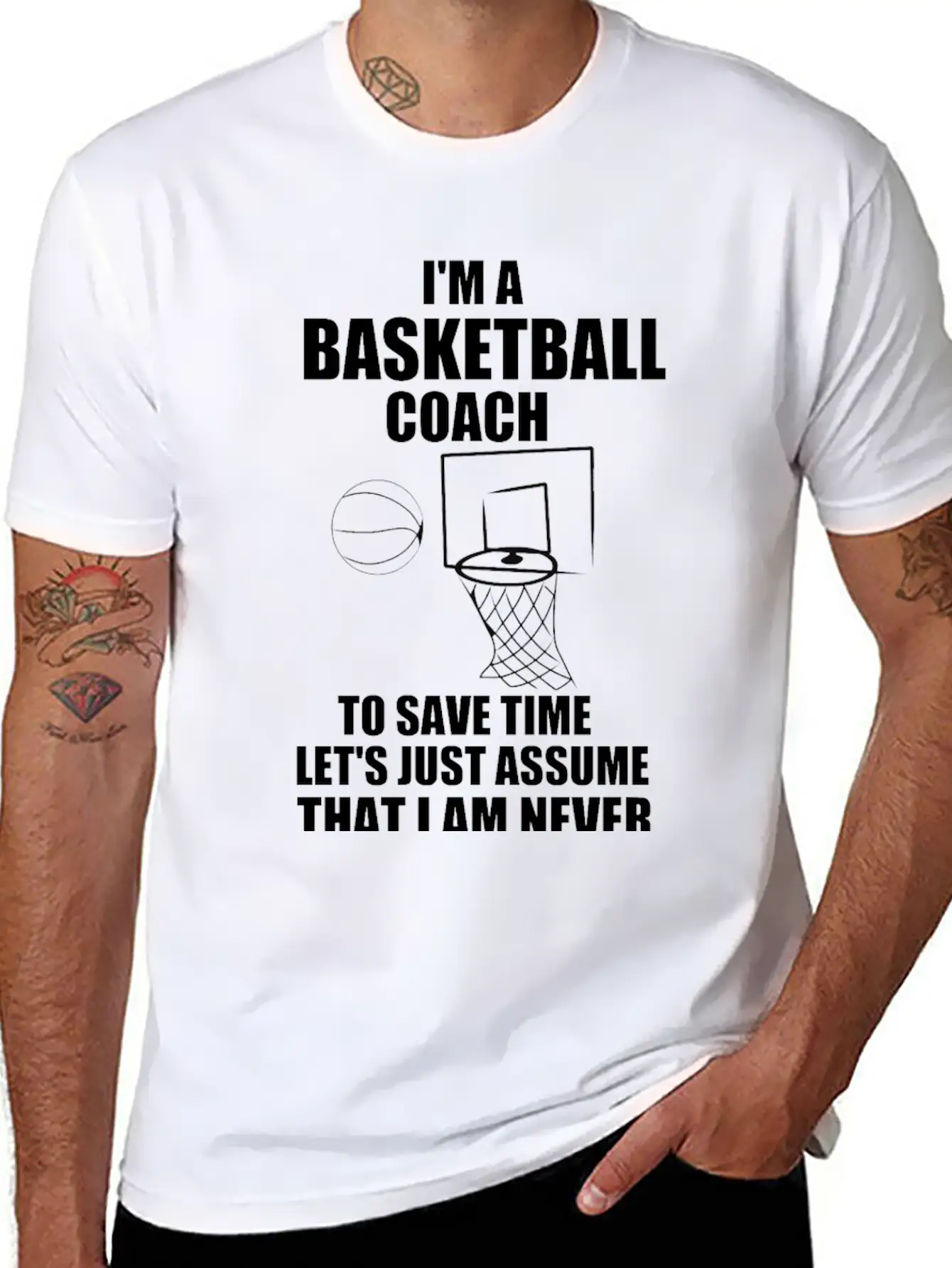 I’M A BASKETBALL COACH Unisex Casual T-Shirt – Clean Design For Daily Comfort