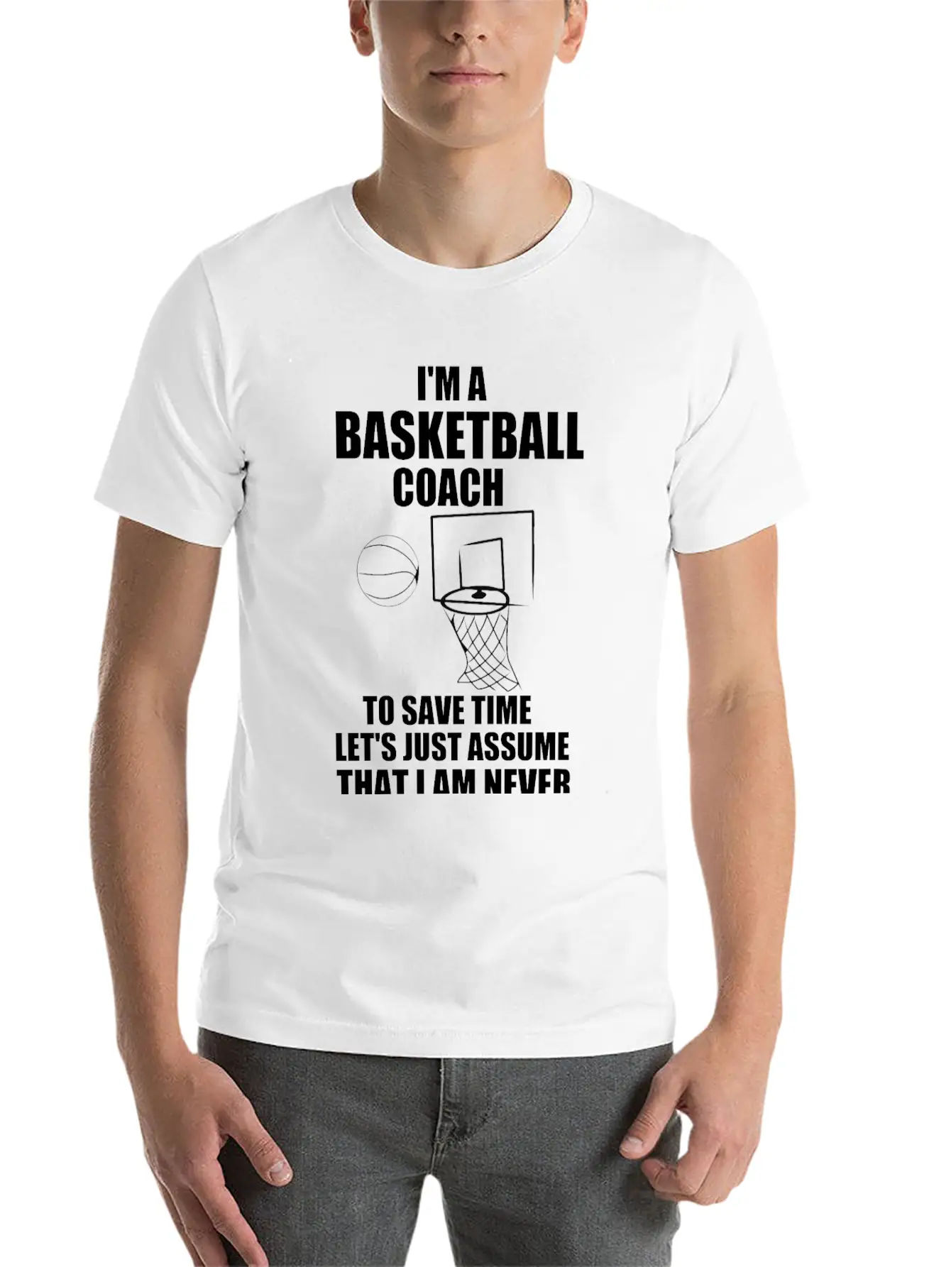 I’M A BASKETBALL COACH Unisex Casual T-Shirt – Clean Design For Daily Comfort