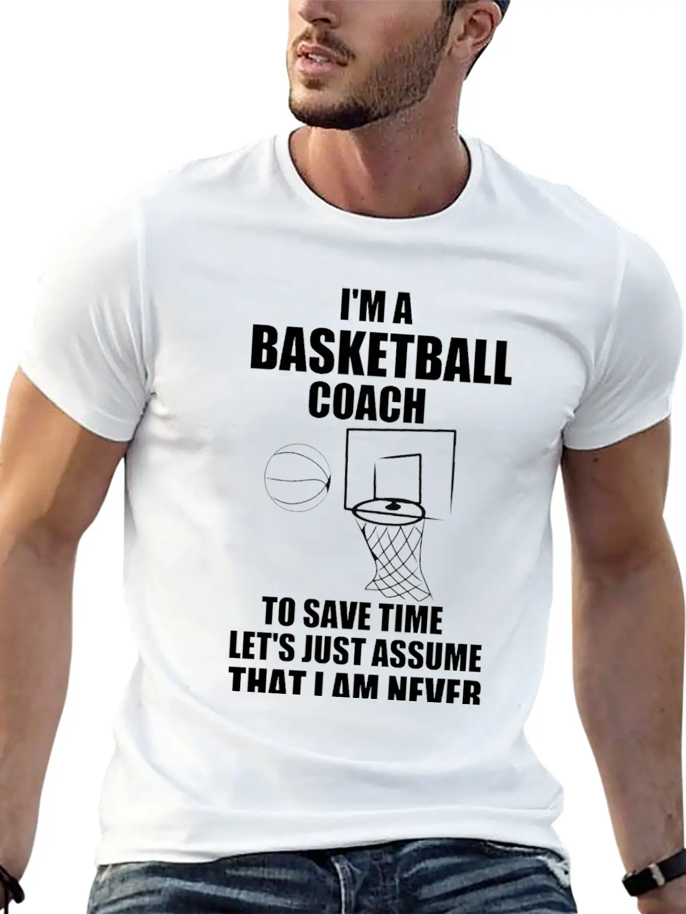 I’M A BASKETBALL COACH Unisex Casual T-Shirt – Clean Design For Daily Comfort