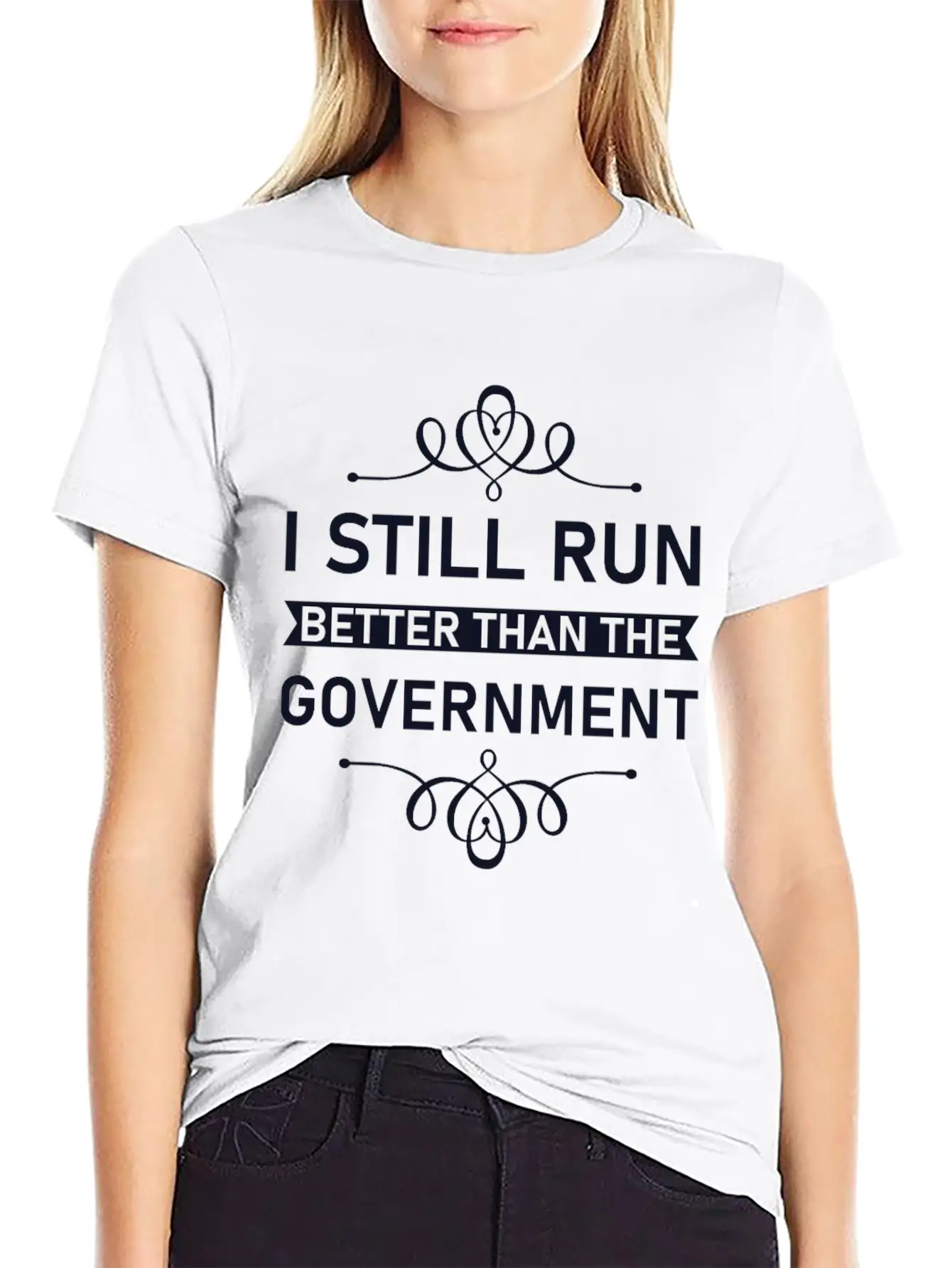 I Still Run Better Than The Government Political Unisex Casual T-Shirt – Clean Design For Daily Comfort