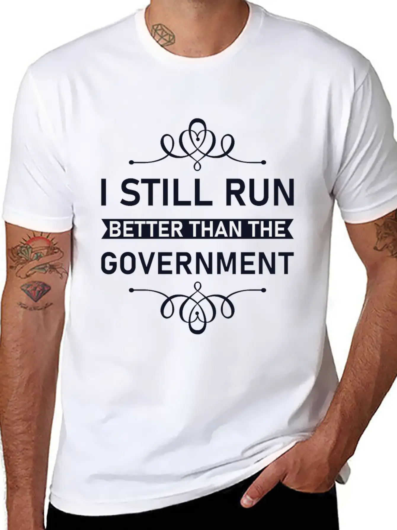 I Still Run Better Than The Government Political Unisex Casual T-Shirt – Clean Design For Daily Comfort