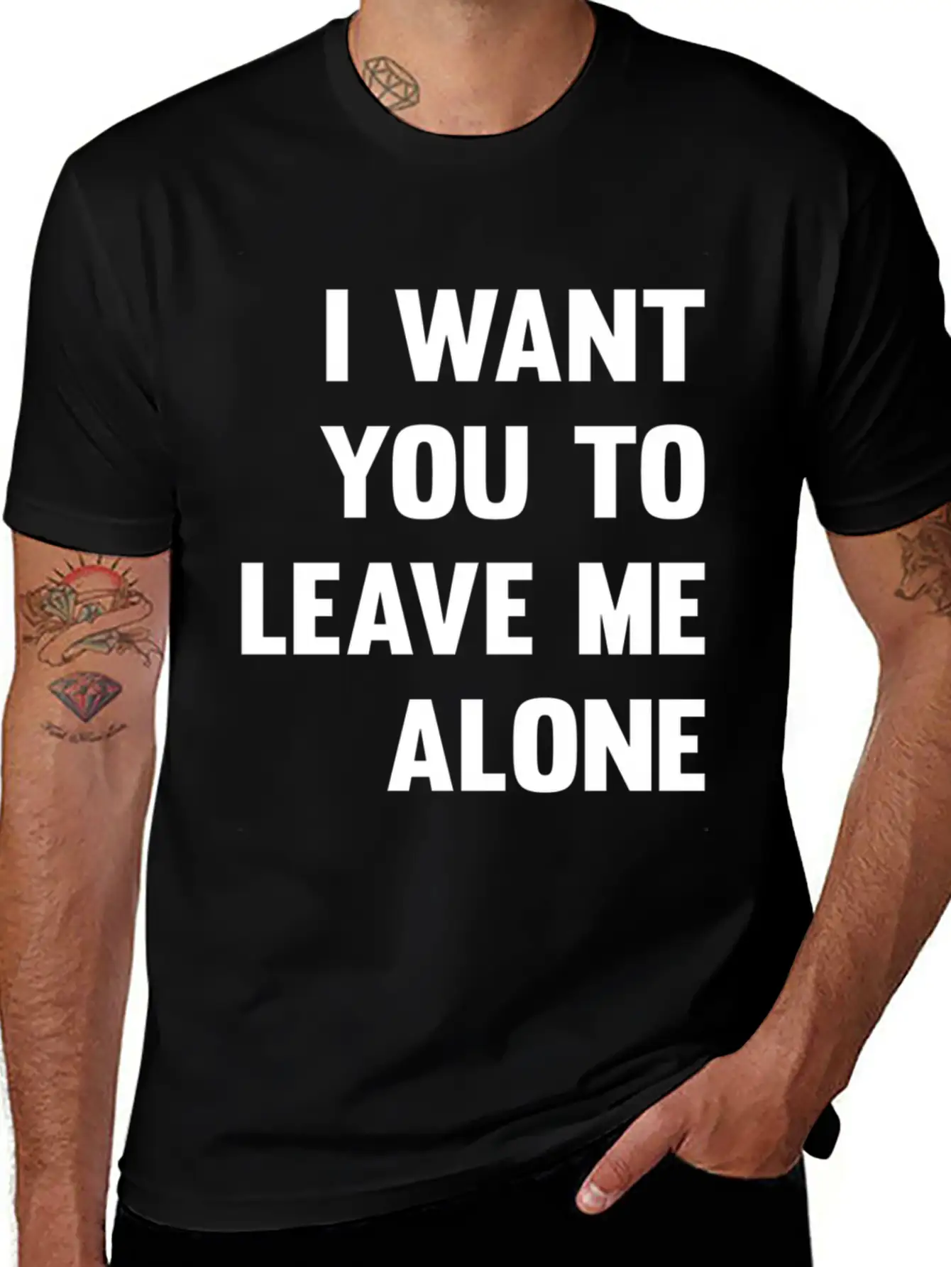 I Want You To Leave Me Alone Antisocial Savage Quo Unisex Casual T-Shirt – Clean Design For Daily Comfort