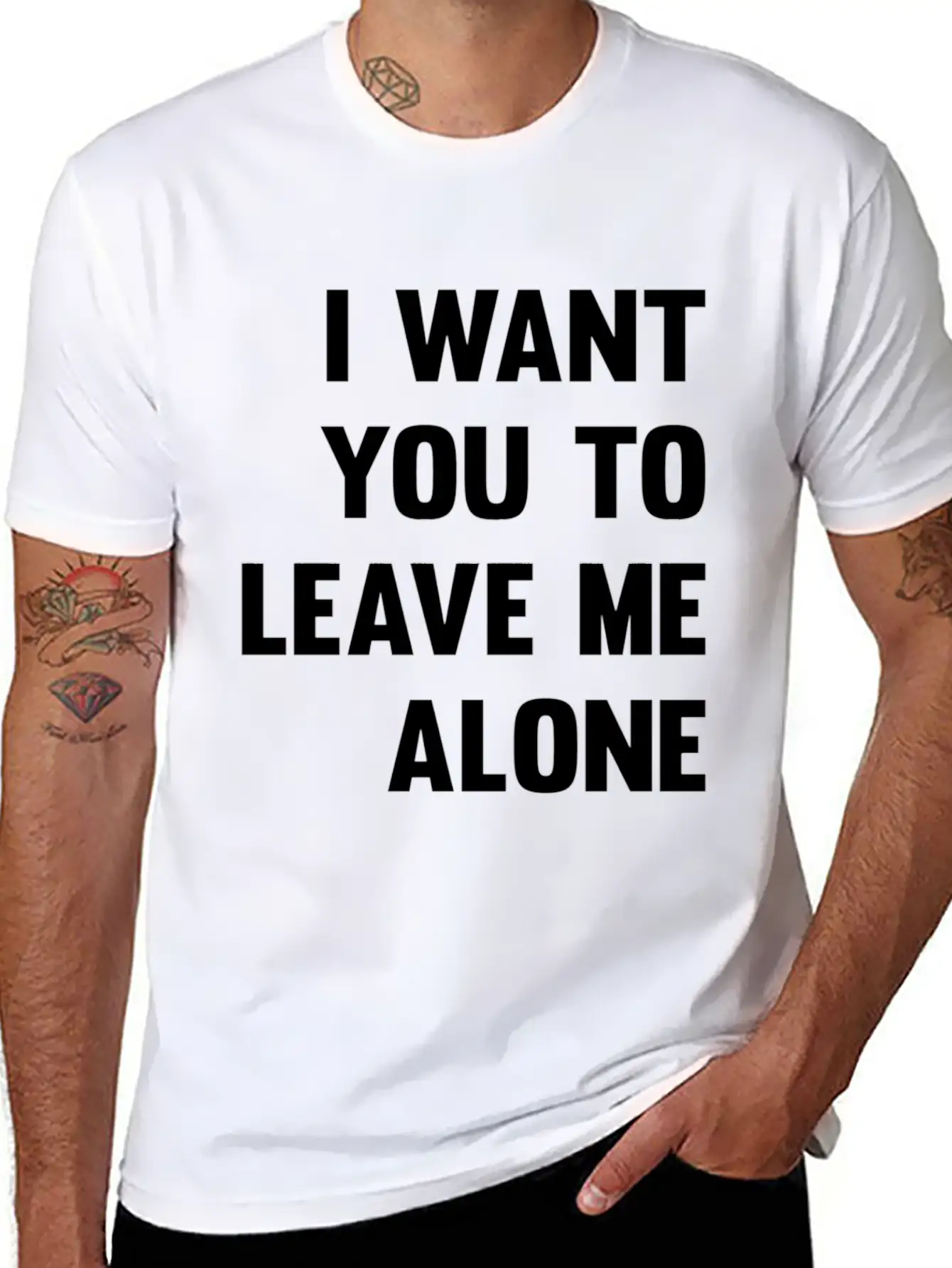 I Want You To Leave Me Alone Antisocial Savage Quo Unisex Casual T-Shirt – Clean Design For Daily Comfort