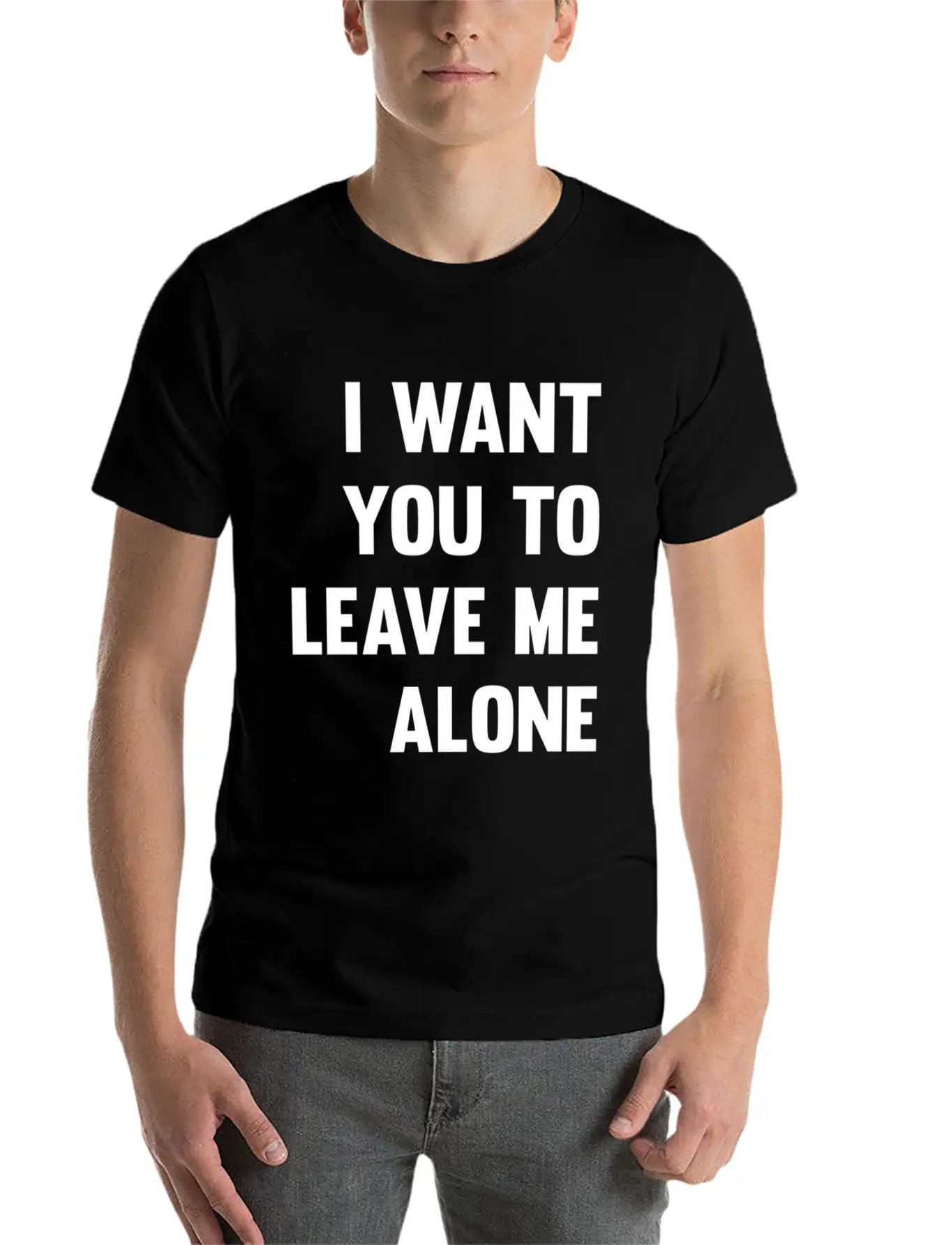 I Want You To Leave Me Alone Antisocial Savage Quo Unisex Casual T-Shirt – Clean Design For Daily Comfort